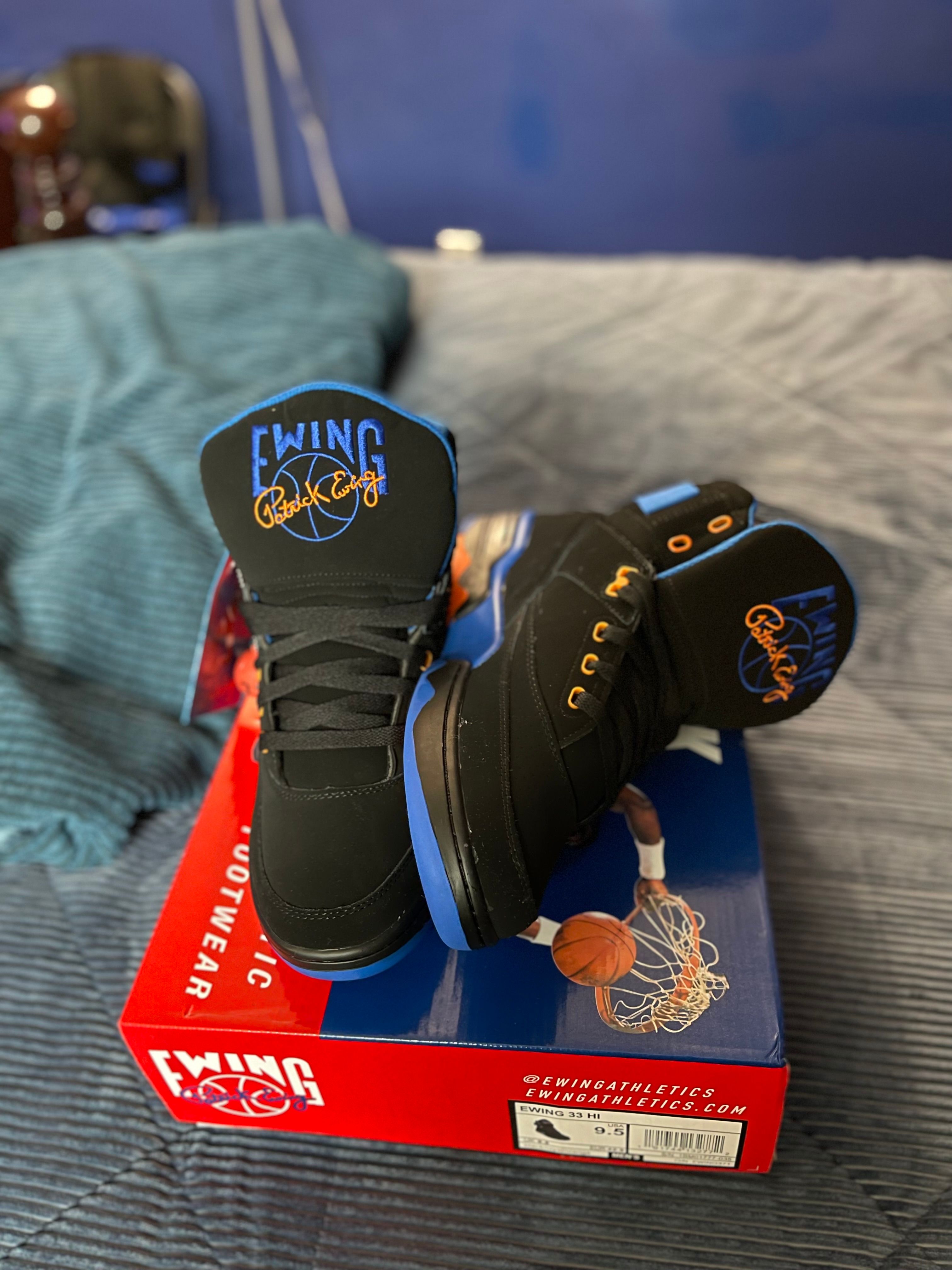 PATRICK EWING 33 HI ブルー/オレンジ 33 PATRICK EWING Athletics 33 HI ダズリングブルー/オレンジ NYC