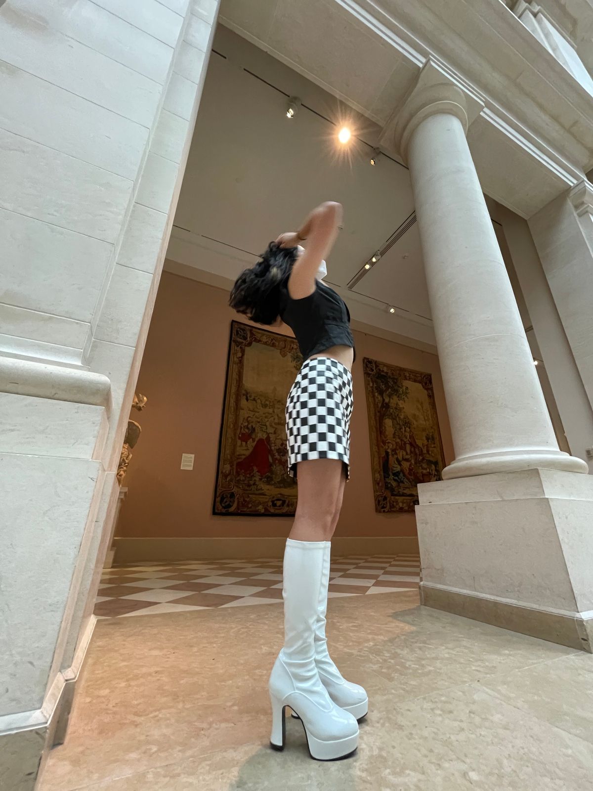 fancy dress knee high boots