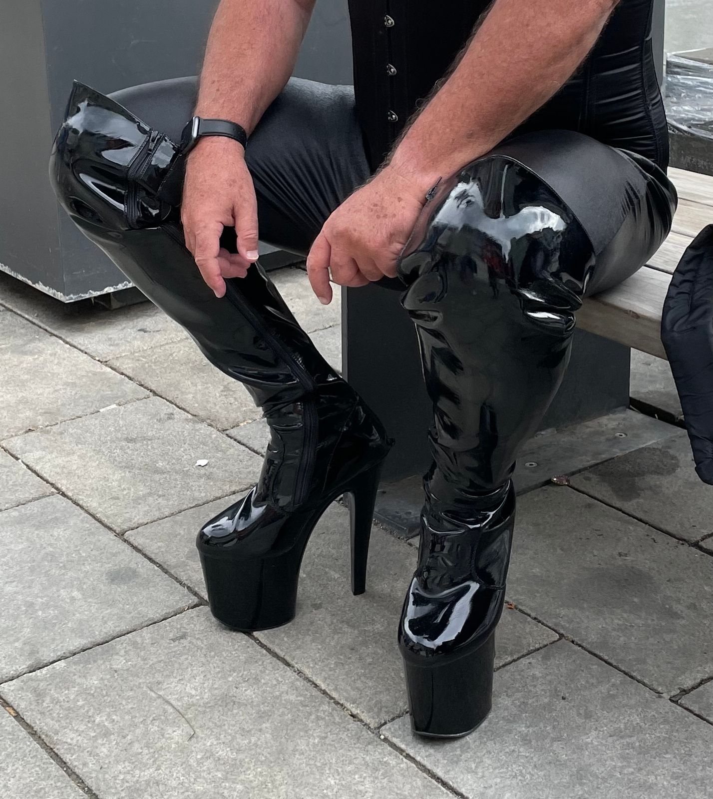 Boot-leg Dee Spider トレモロ dsp-1.0 Spiderweb SLACKER-88 Boots [Black Vegan Leather] – VampireFreaks