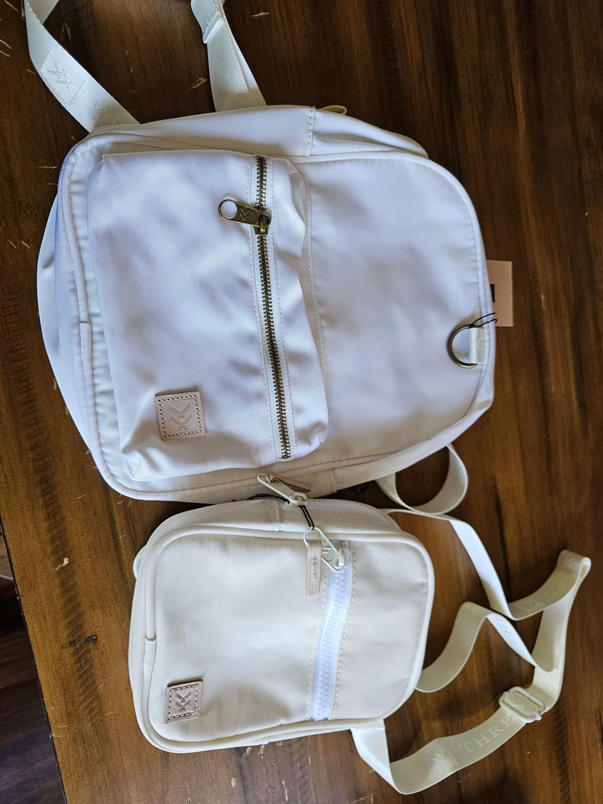 Off White | Mini Backpack | Hands-Free Carrying | Thread
