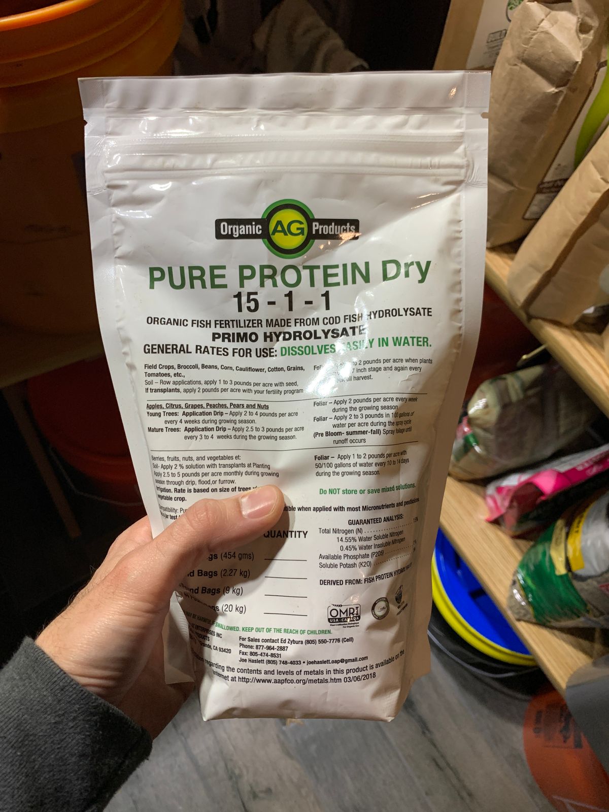 Pure Protein Dry Organic Fish Aminos BuildASoil