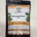 Package of BuildASoil Quillaja Extract 20 plant-based wetting agent in black resealable pouch with orange and white label featuring tree logo and plant graphics