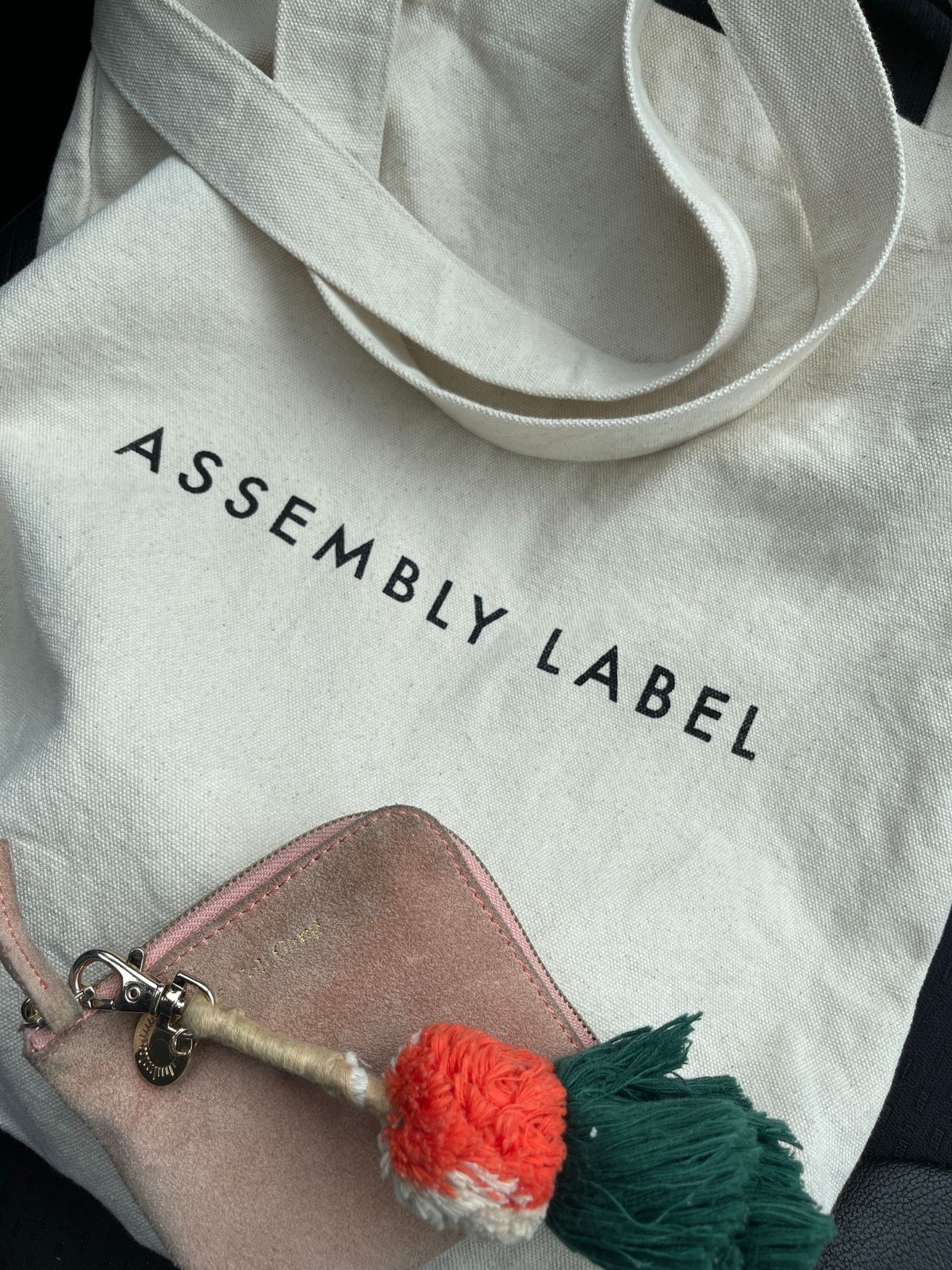 assembly label tote bolsa