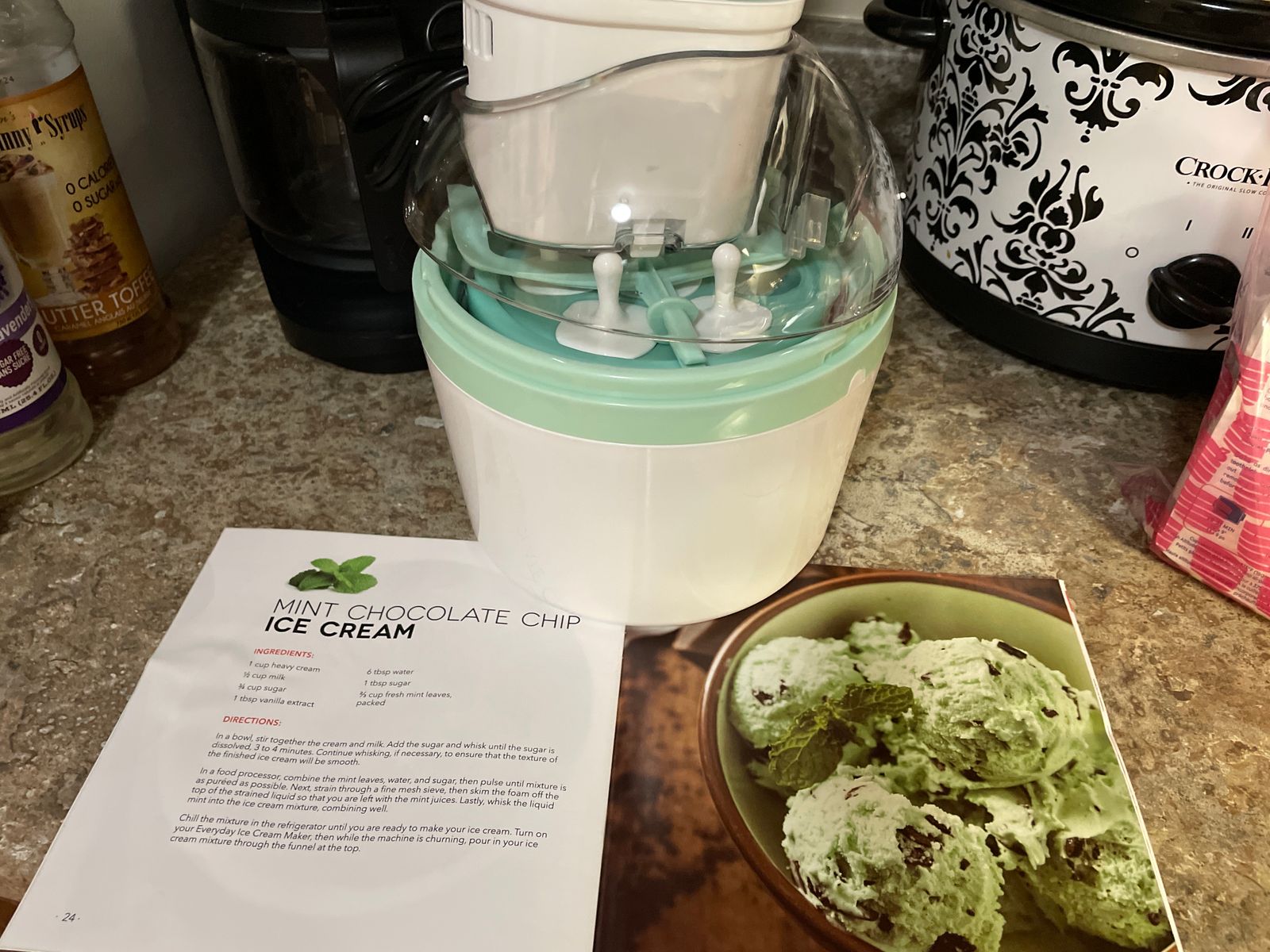 Russell Hobbs Ice Cream Maker Recipe Book Waffle Iron Masterchef