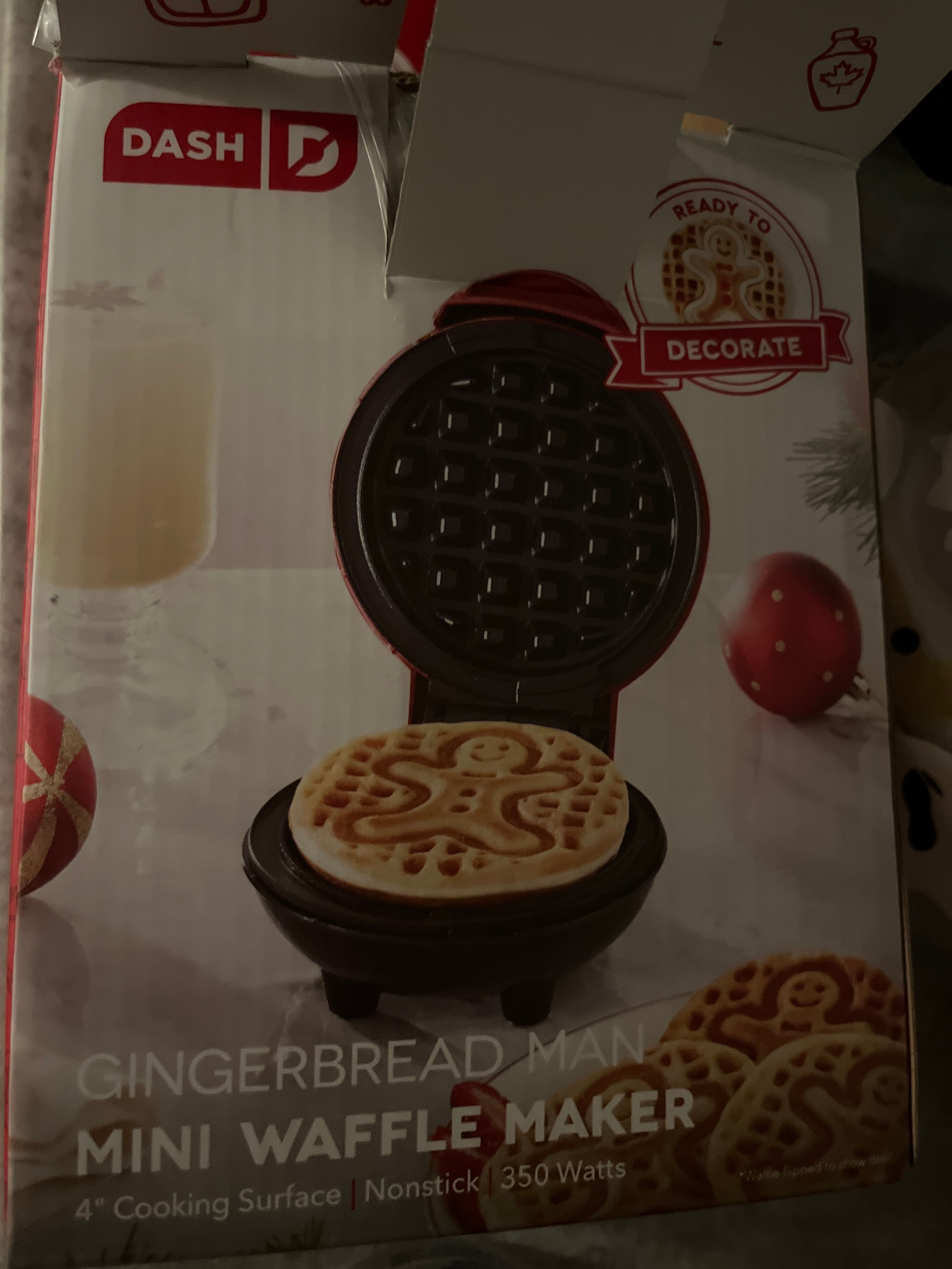 gingerbread dash waffle maker