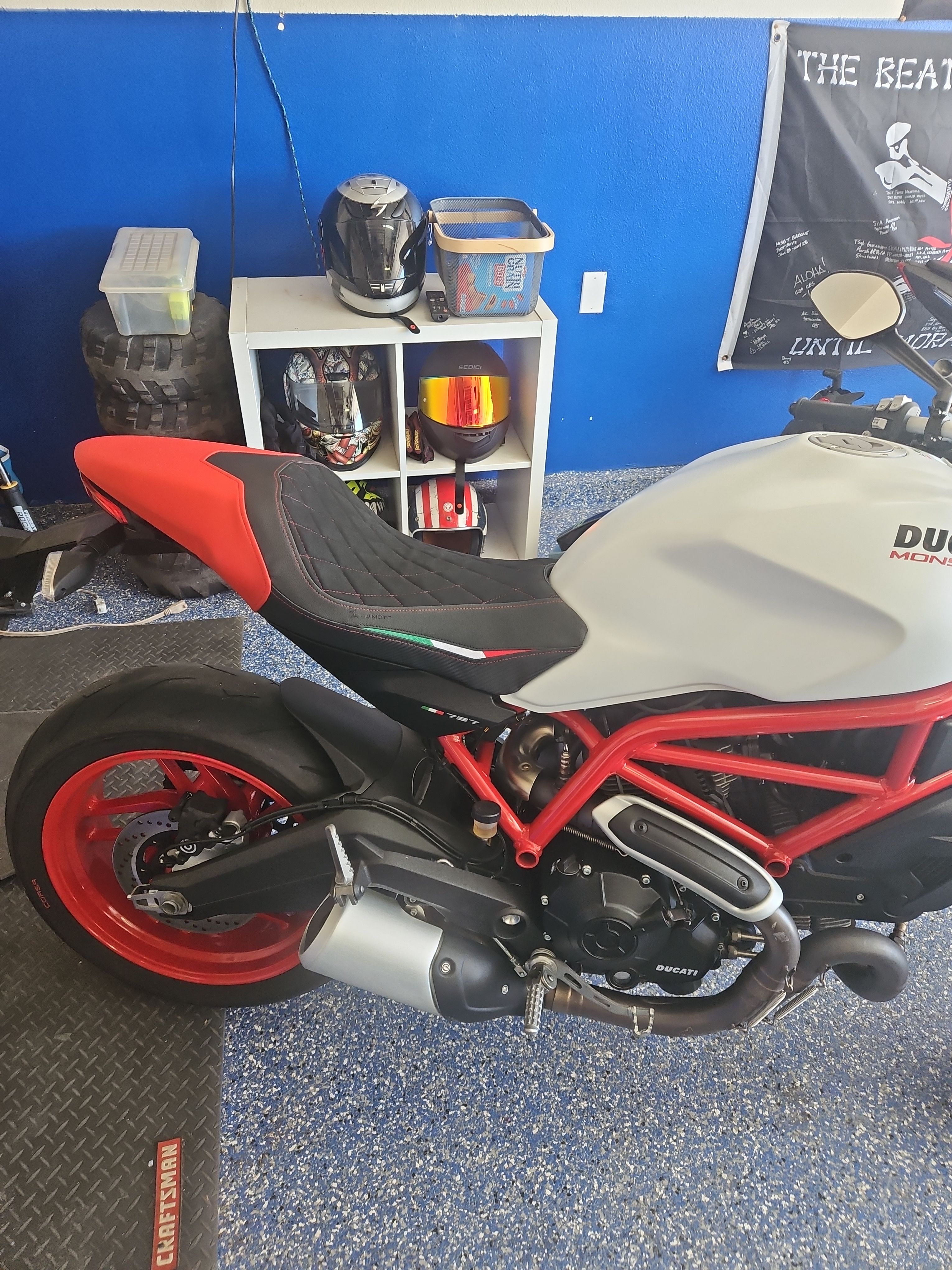 17-20 Ducati Monster 797 Rider Seat Cover (Diamond) – Luimoto