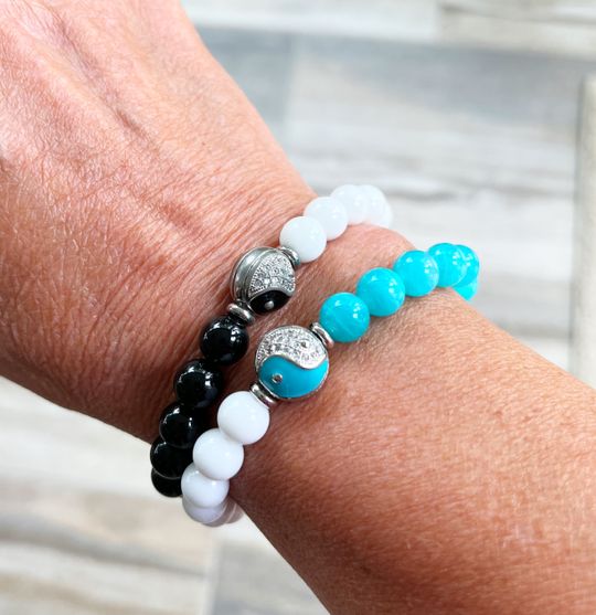 [Haleine]Gemstone Bracelet Pale Blue★男女共用 Haleine]Gemstone Bracelet Pale Blue☆男女共用 Haleine