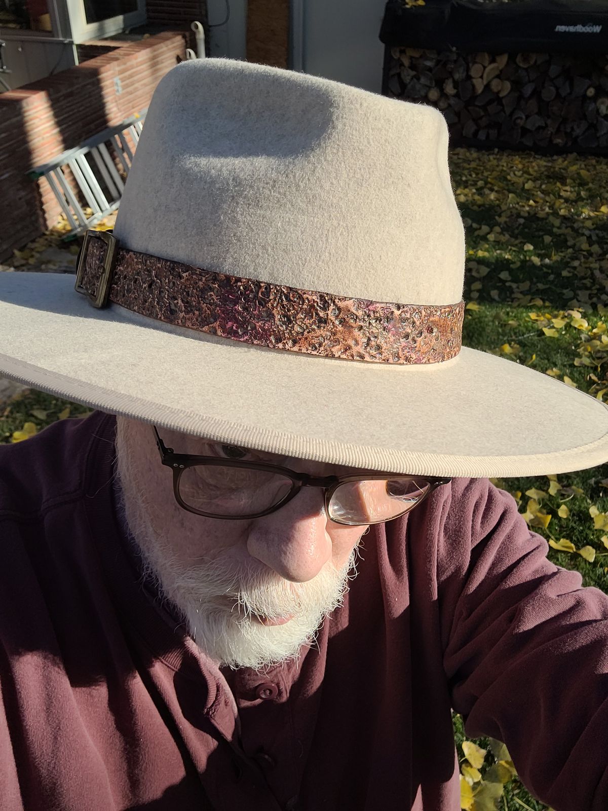 Amazon.com: HZWXESMY Men's Real Leather Hat,Black Brown