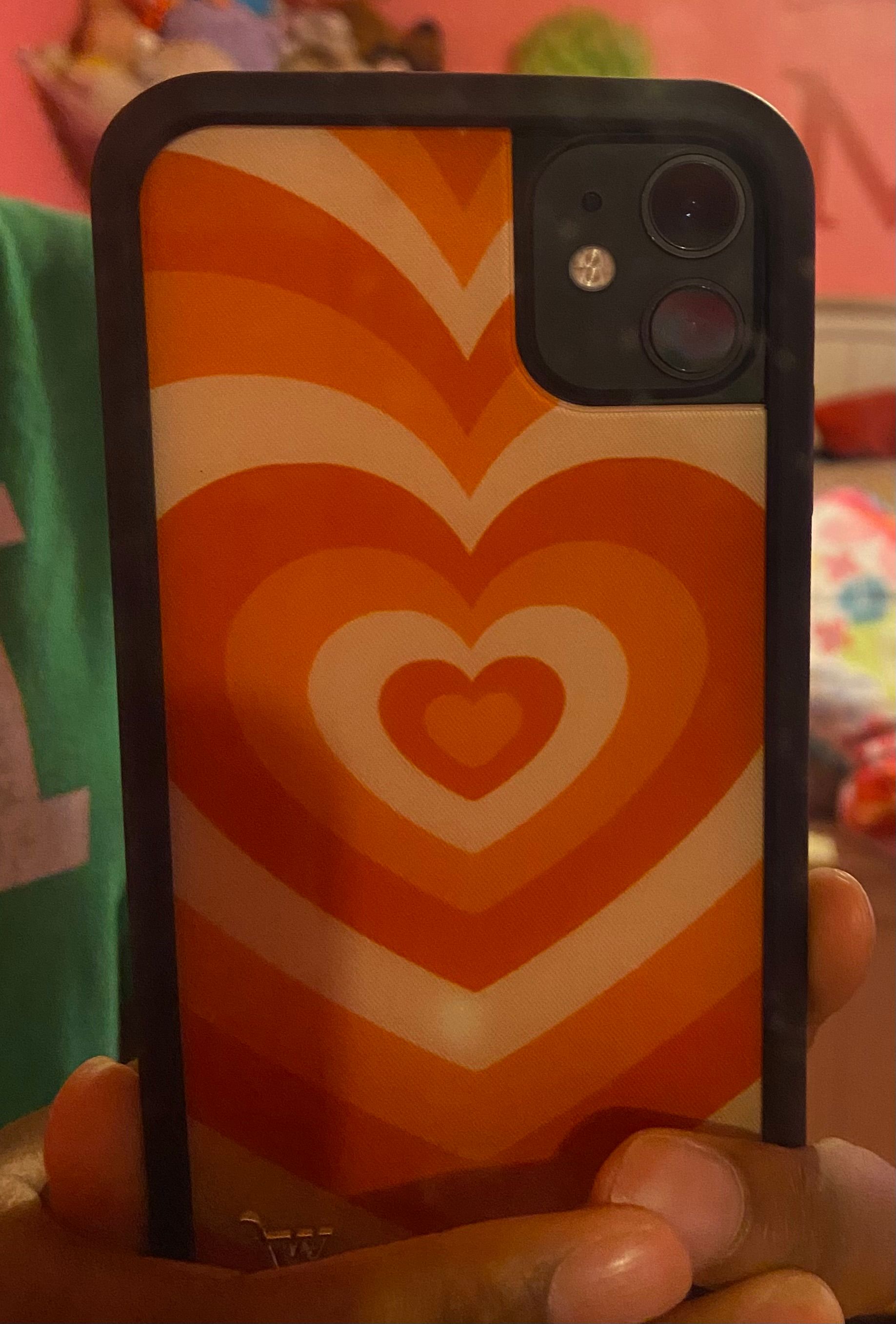 Heart Wildflower Xr Cases Brown Wildflower Latte Love Phone Case