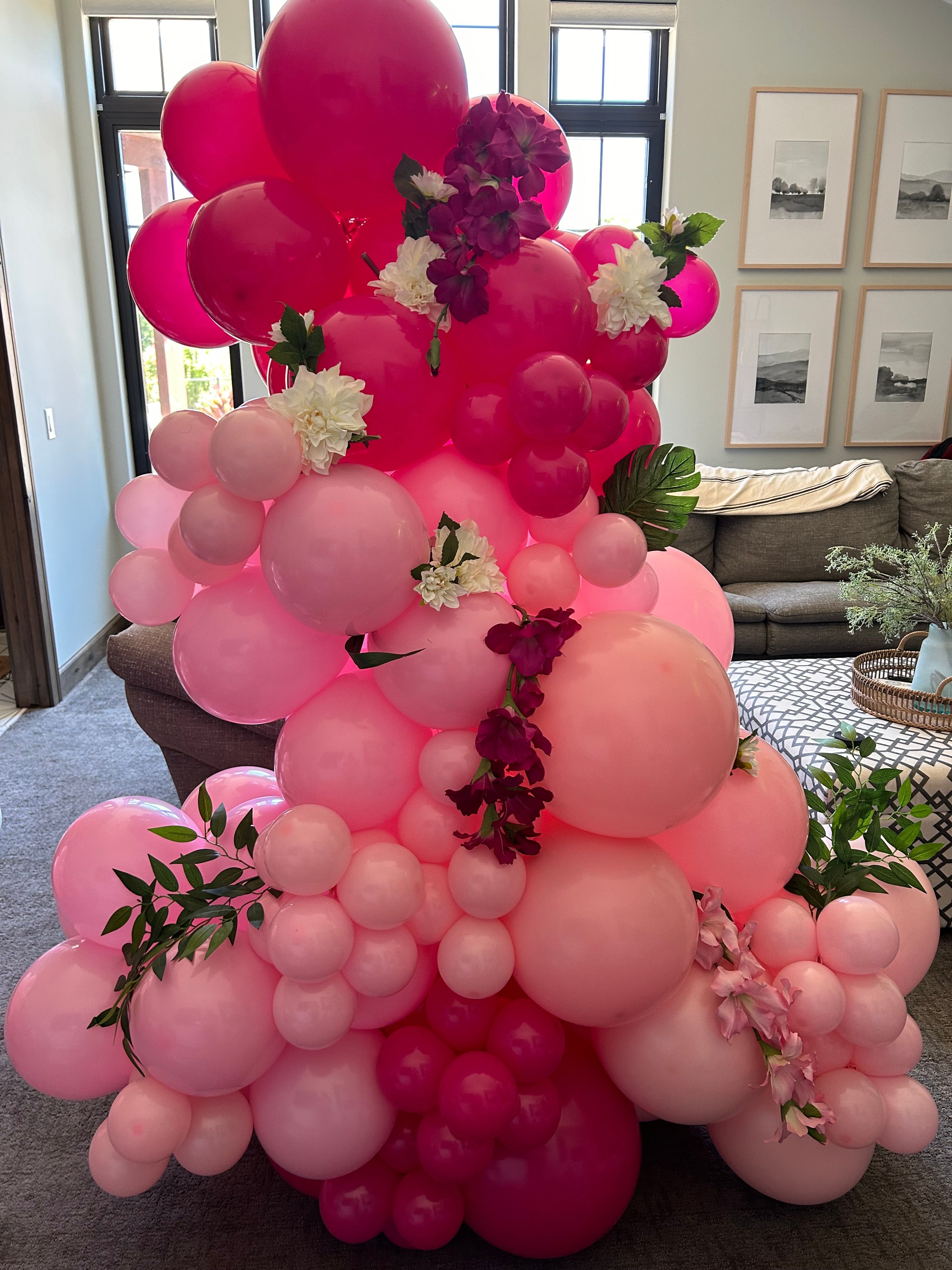 PMU Helium-Free Balloon Stand, Air Inflatable Bouquet Holder