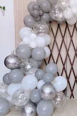 11 inch Sempertex Deluxe Gray Latex Balloons 100ct – Toy