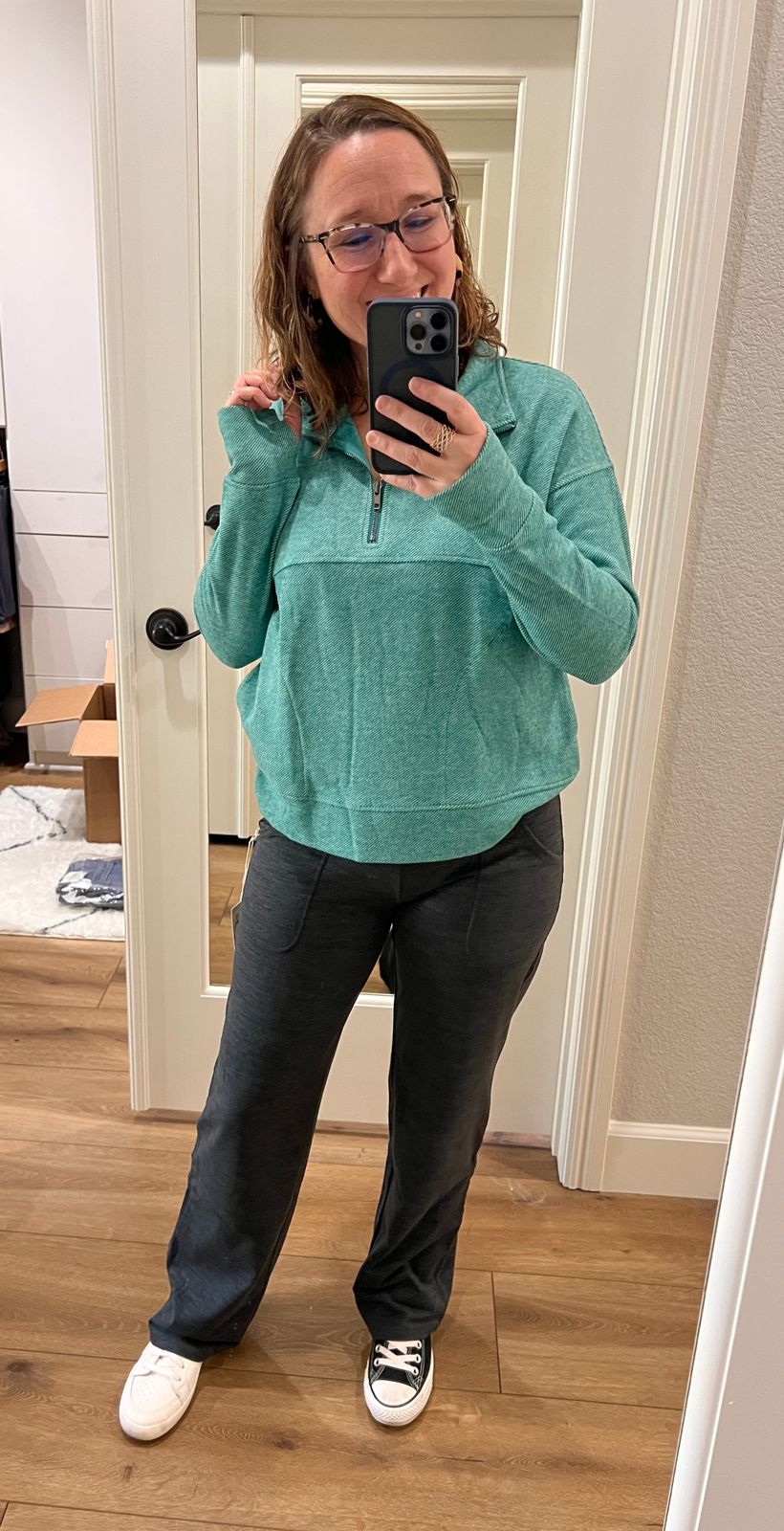 Cool Day Harvest Quarter Zip Pullover - Grace and Lace