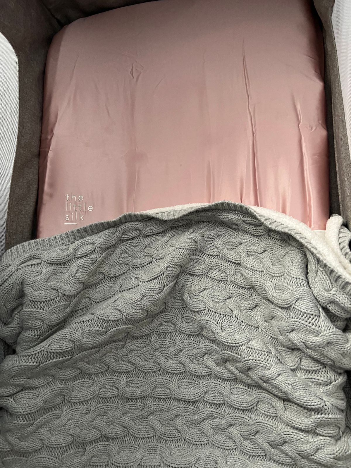 Cot Bed Fitted Silk Sheet Suitable For Eczema Prone Skin The Little Silk