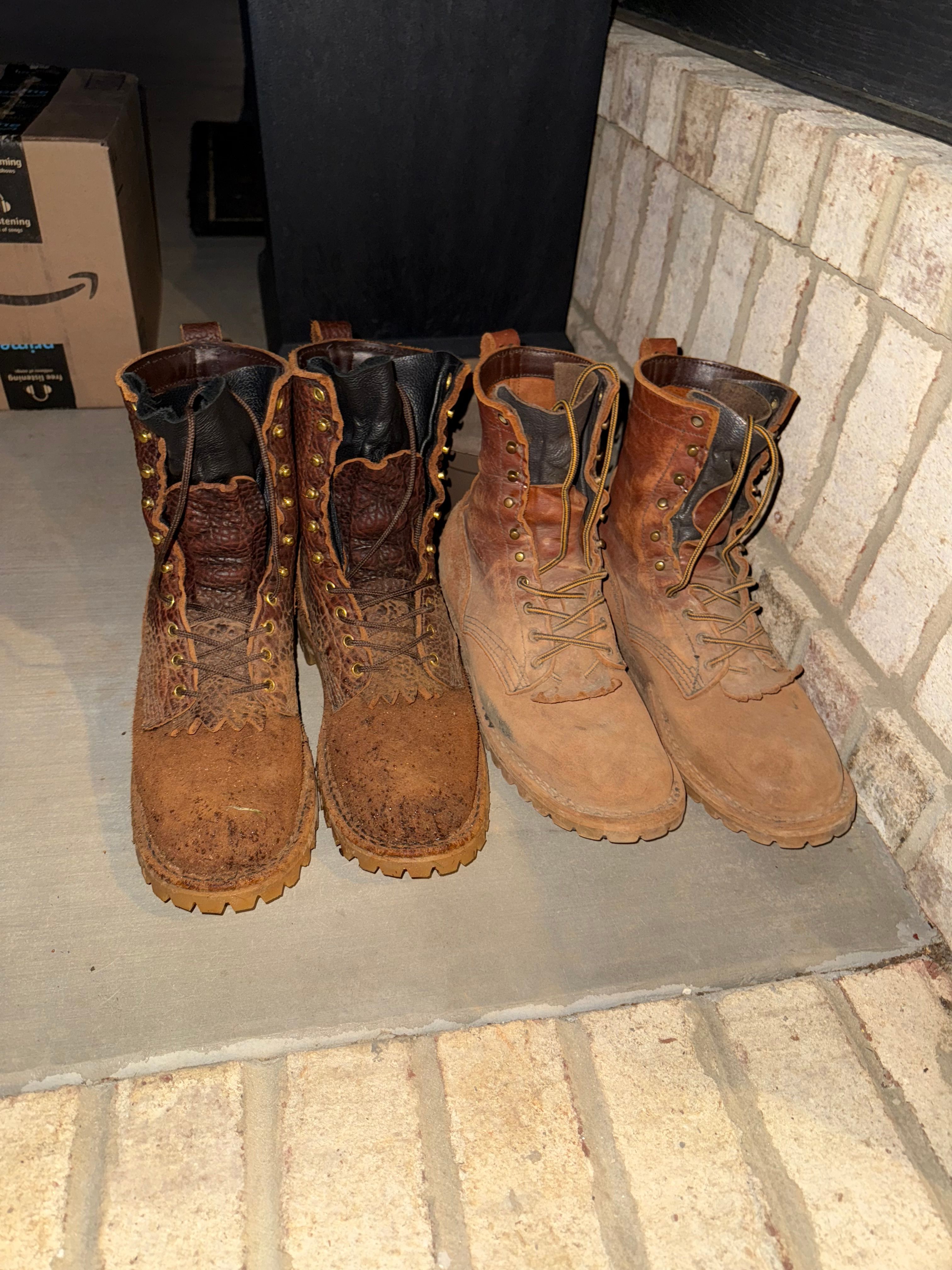 Peter | $150 teacore cowhide engineer boots from a local