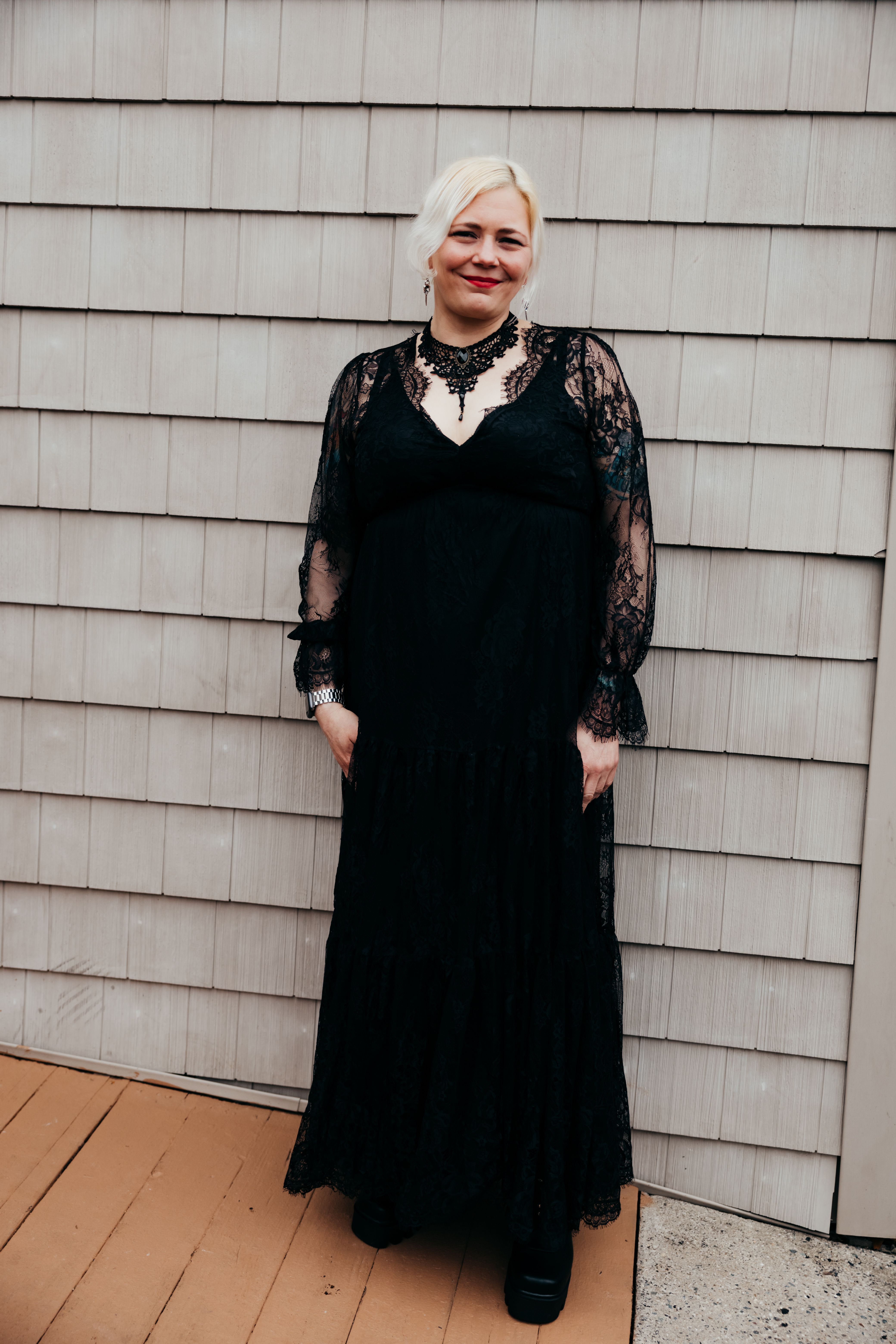 Gloria Lace Maxi Dress | Black