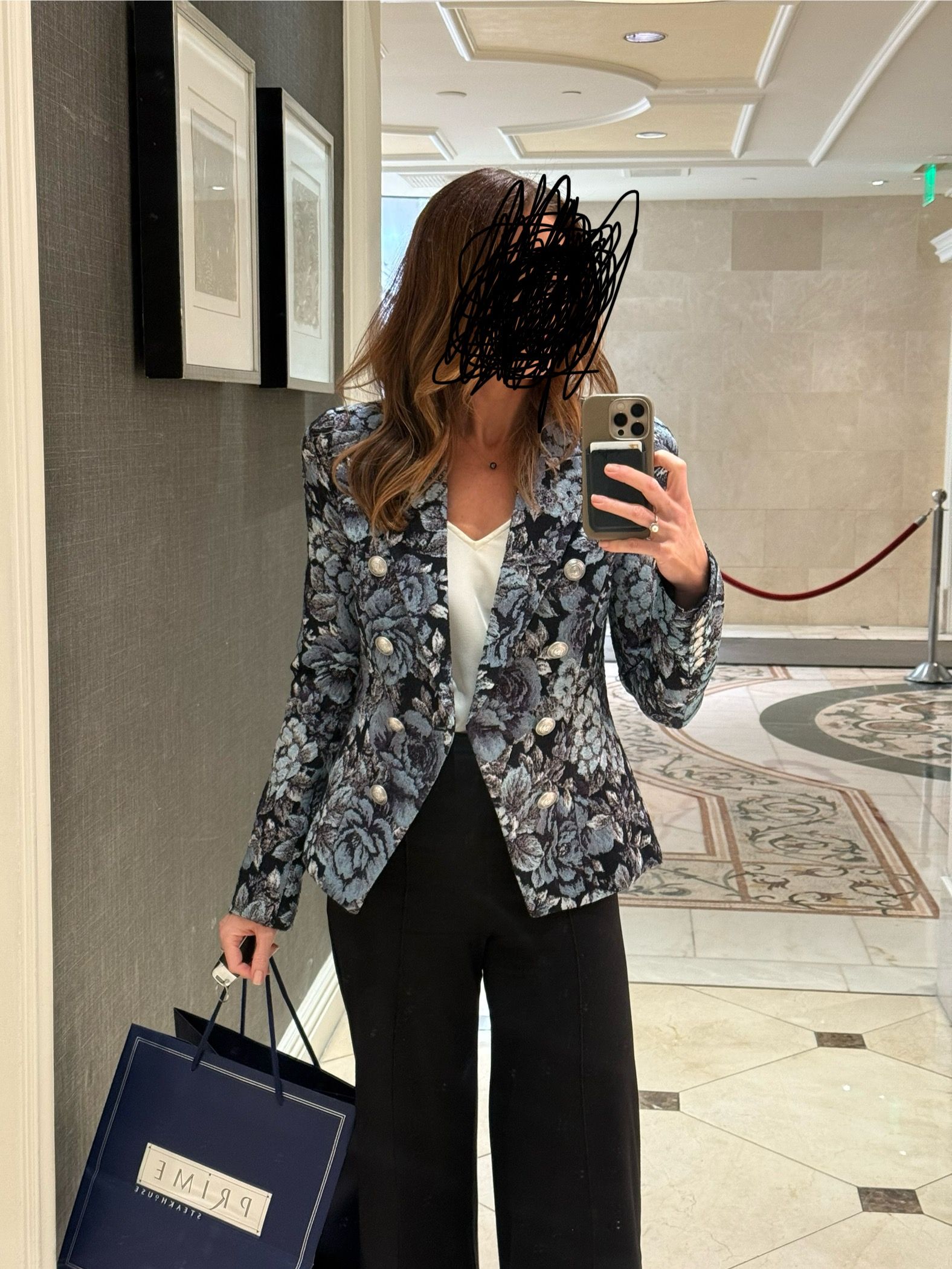 安い購入 L'AGENCE - Bethany Herringbone Blazer in Grey Herringbone ジャケット・アウター