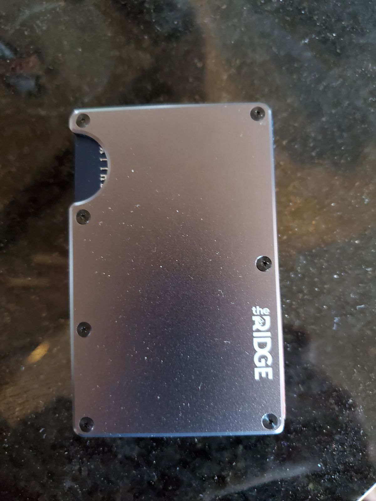 The Ridge Wallet Aluminum Gunmetal