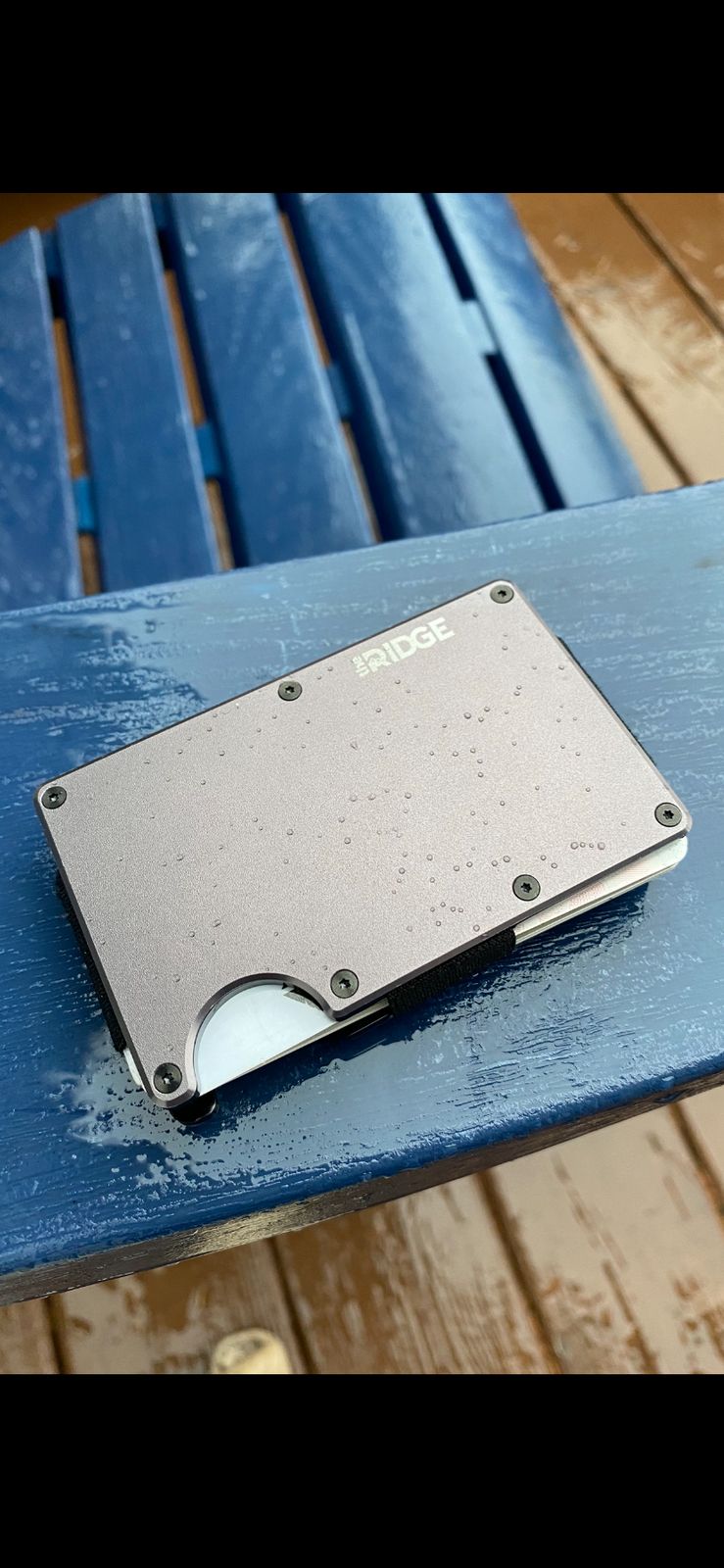 The Ridge Wallet Aluminum Gunmetal