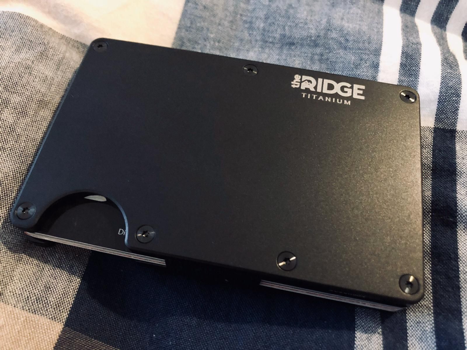 The Ridge Titanium Matte Black The Ridge Wallet