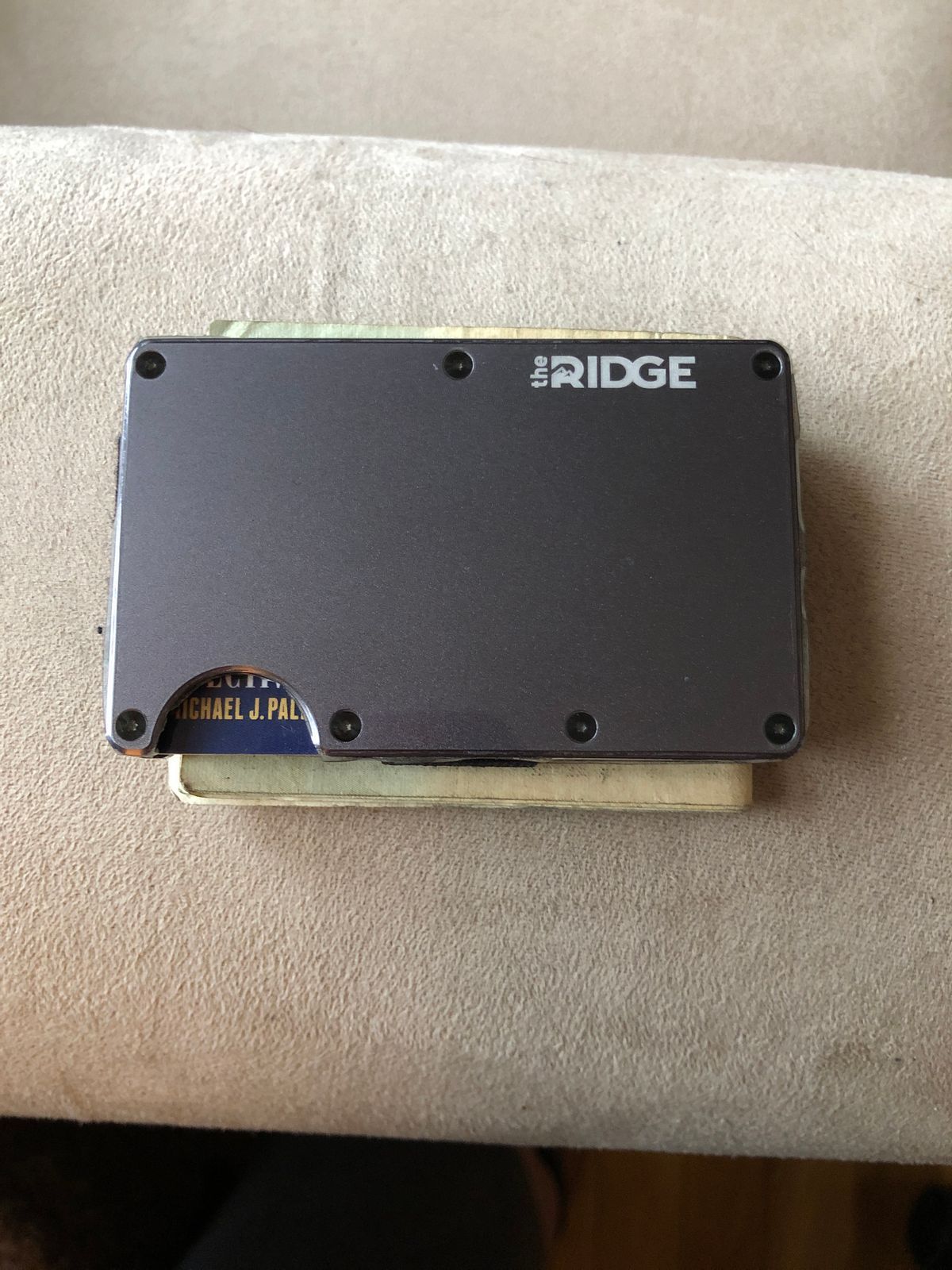 The Ridge Wallet Aluminum Gunmetal