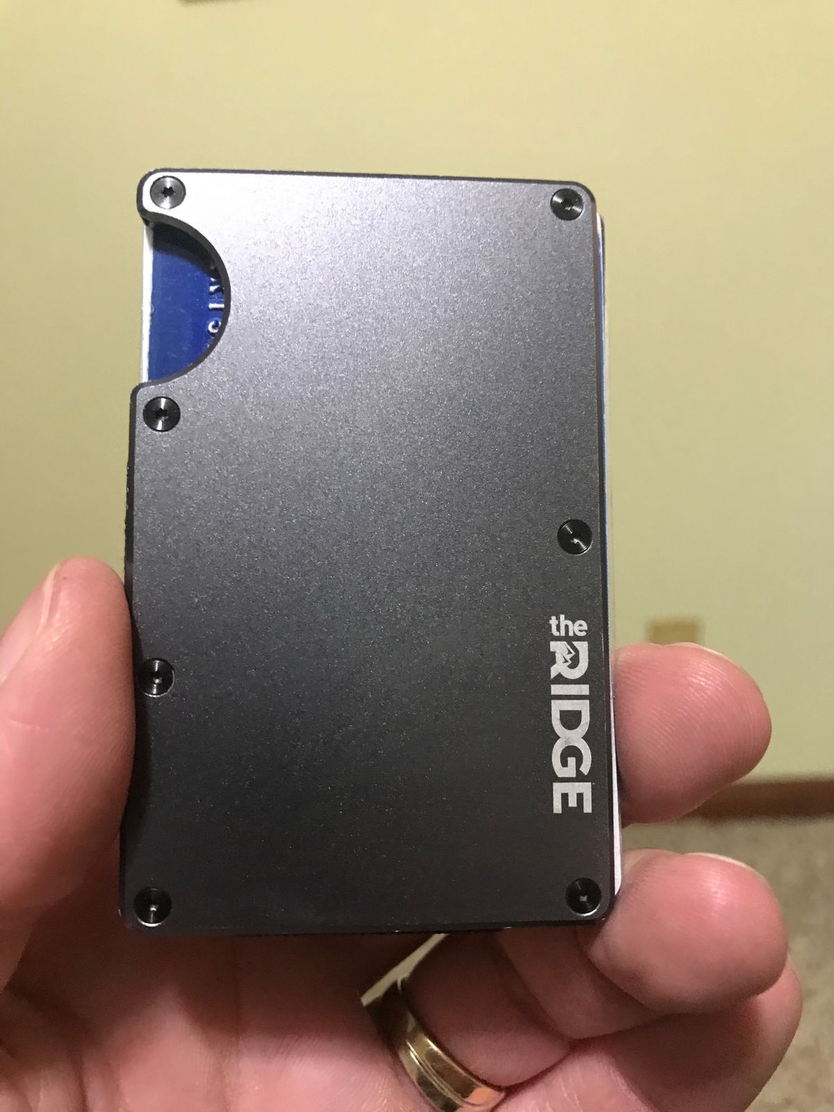 The Ridge Wallet Aluminum Gunmetal