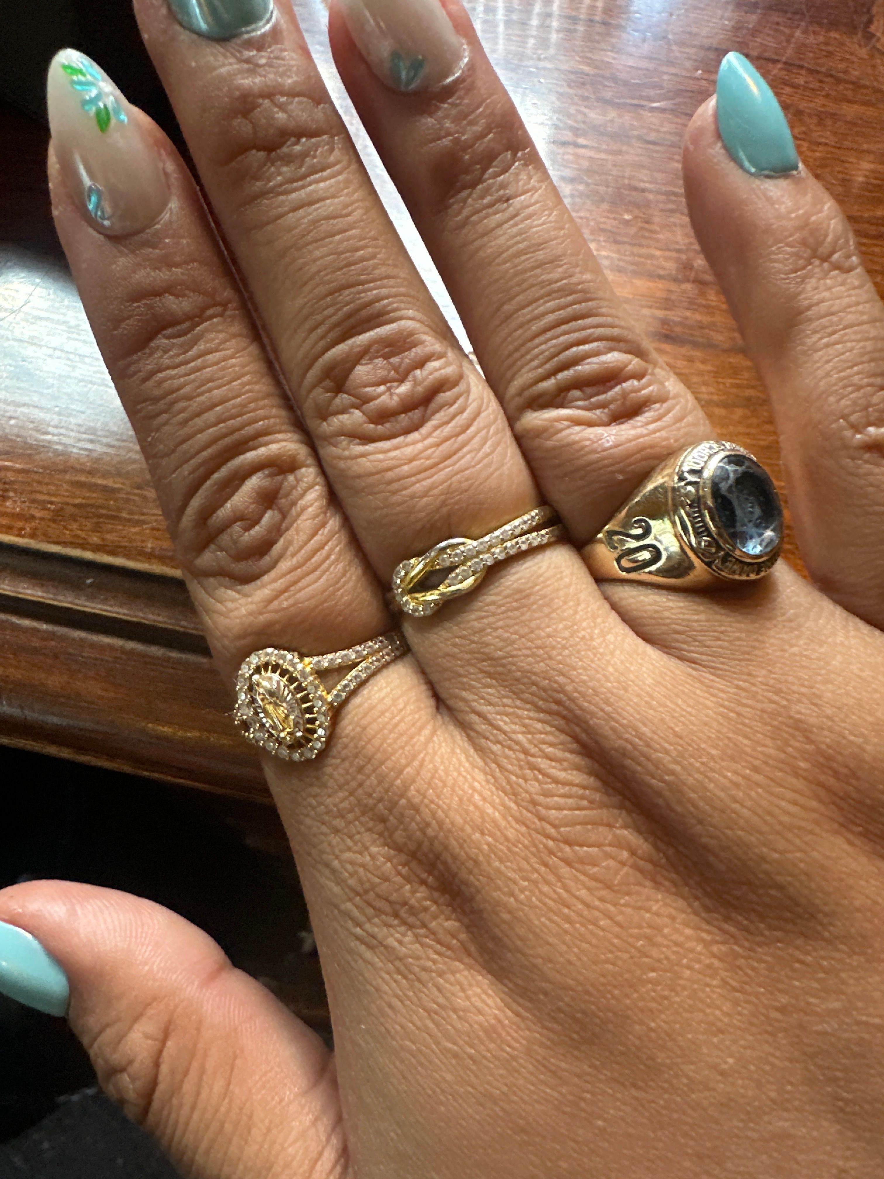 【CaitlynMinimalist】Pave Double Knot Ring Elegant Dainty Pave Double Love Knot Ring | Valentine's