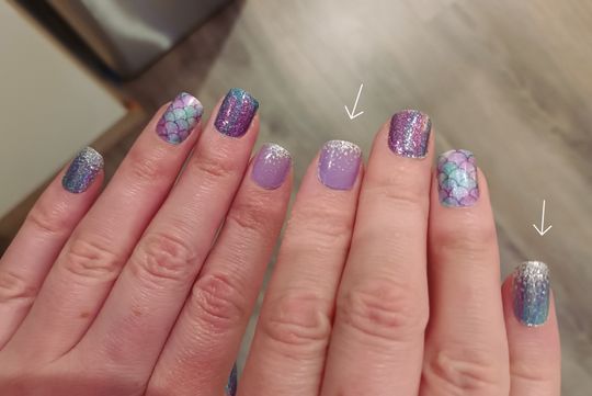 安い購入 Dreams Are Forever (transparent glitter) Nail Wraps Online トップス