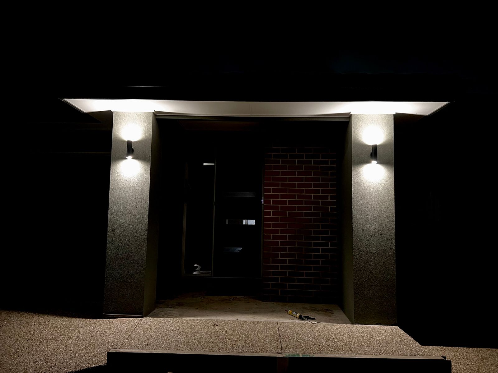 Tivah Up/Down Wall Pillar Light TRI Colour GU10/MR16 in Black Havit Li ...