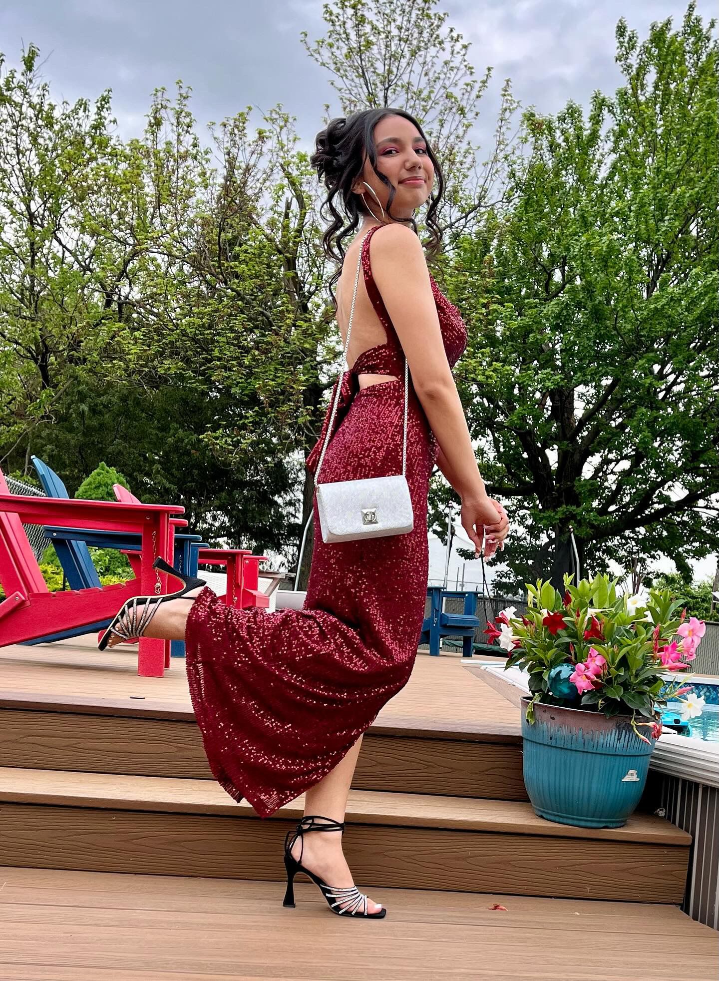 Athenia Maxi Dress - Deep Red – Thats So Fetch US
