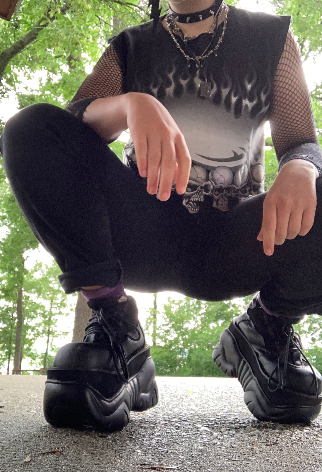 Demonia Boxer-01 Platforms - Black Vegan Leather – Demonia Cult