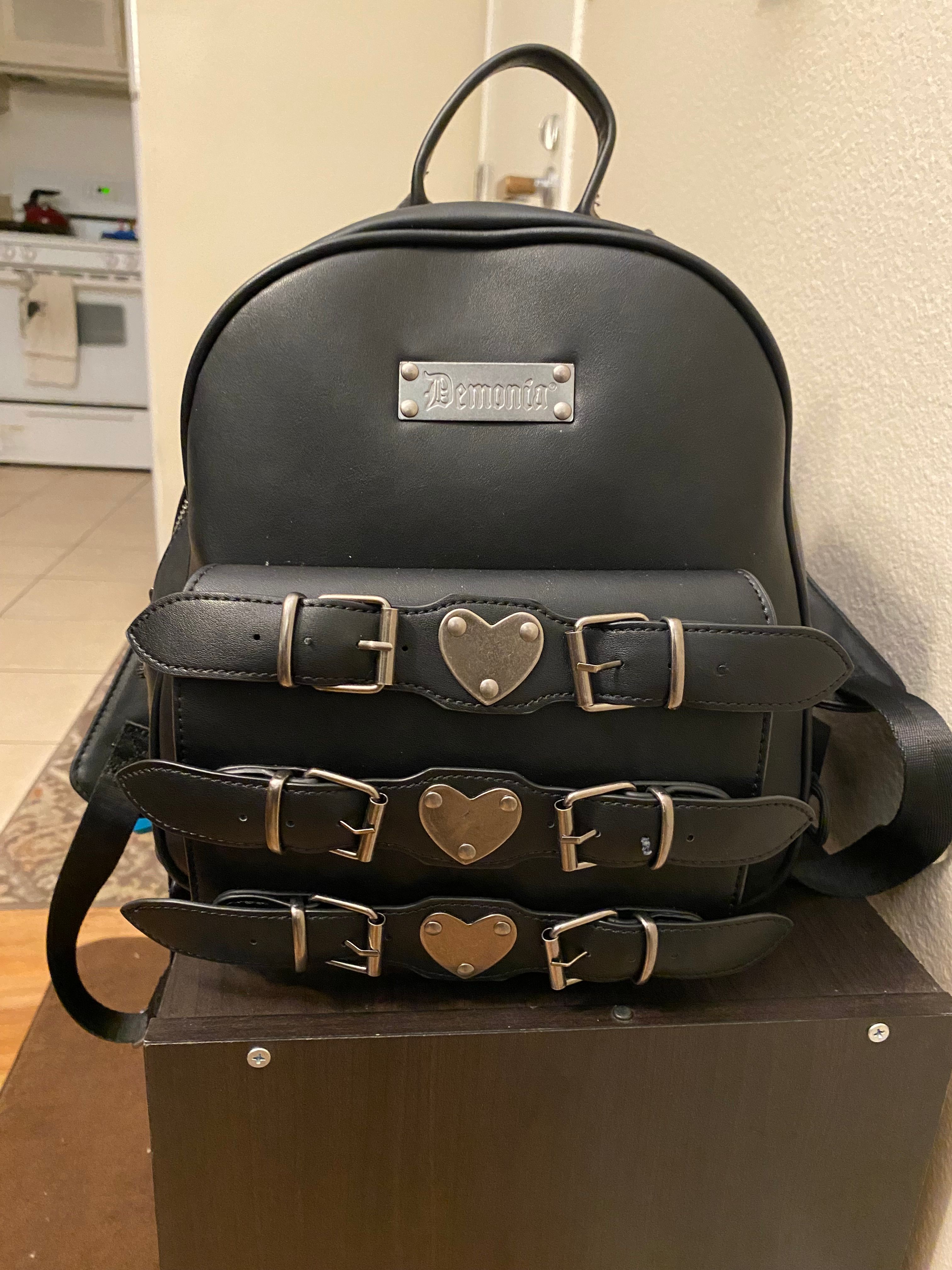 ★OVHEE★Mignon Backpack Artificial Leather Black Ivy-Mini-Backpack-Black-Soft-