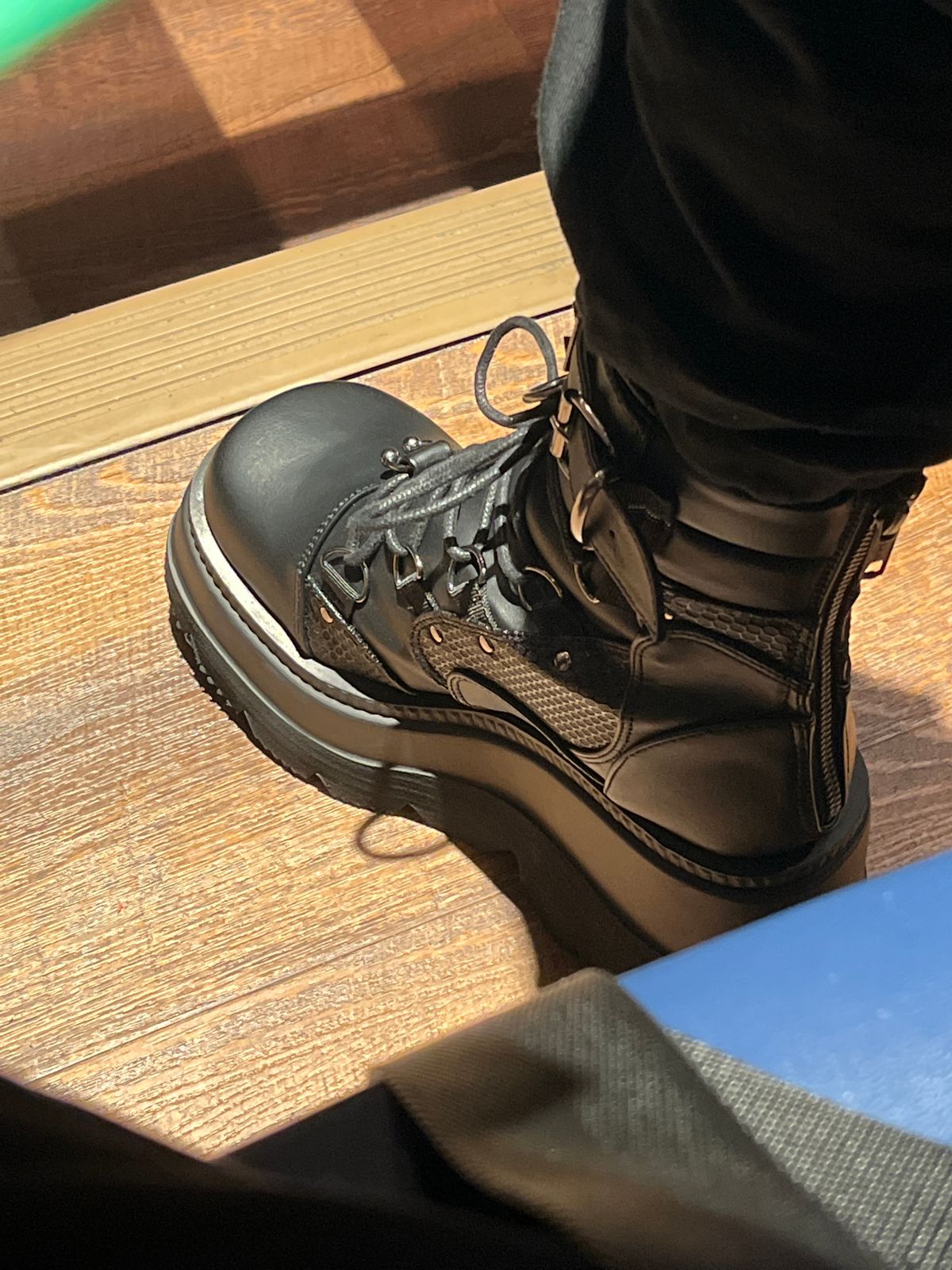 DEMONIA "Shaker60" Ankle Boots Black Vegan Leather Demonia Cult