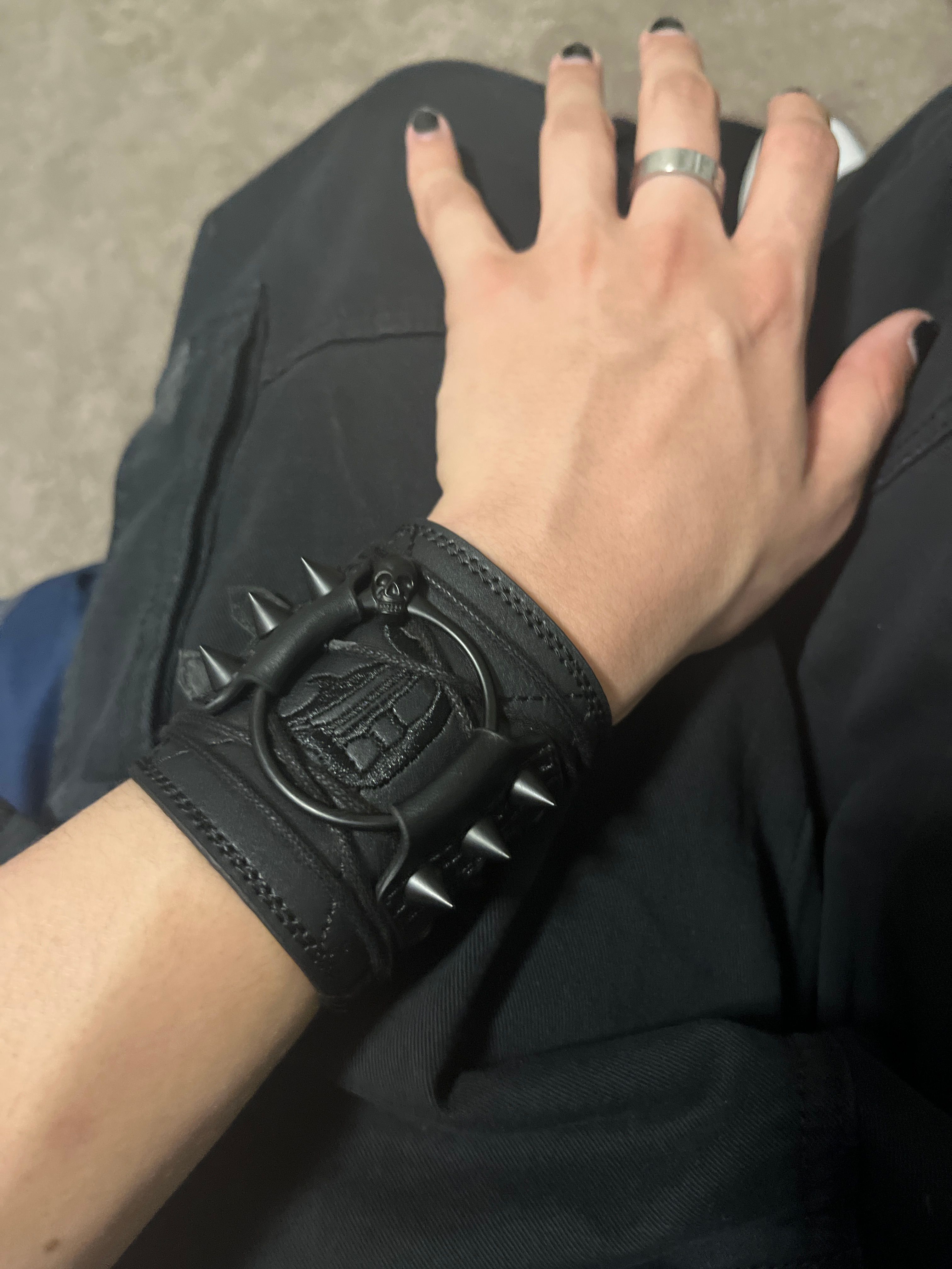 Demonia Spiked Wrist Cuff (Pair) – Demonia Cult