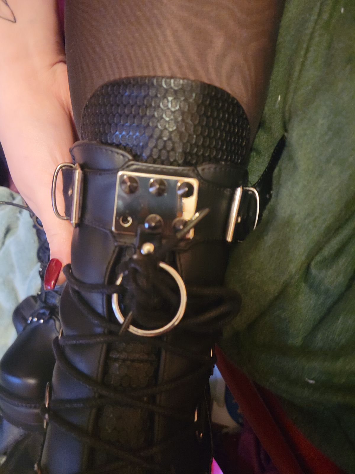 DEMONIA "Shaker60" Ankle Boots Black Vegan Leather Demonia Cult