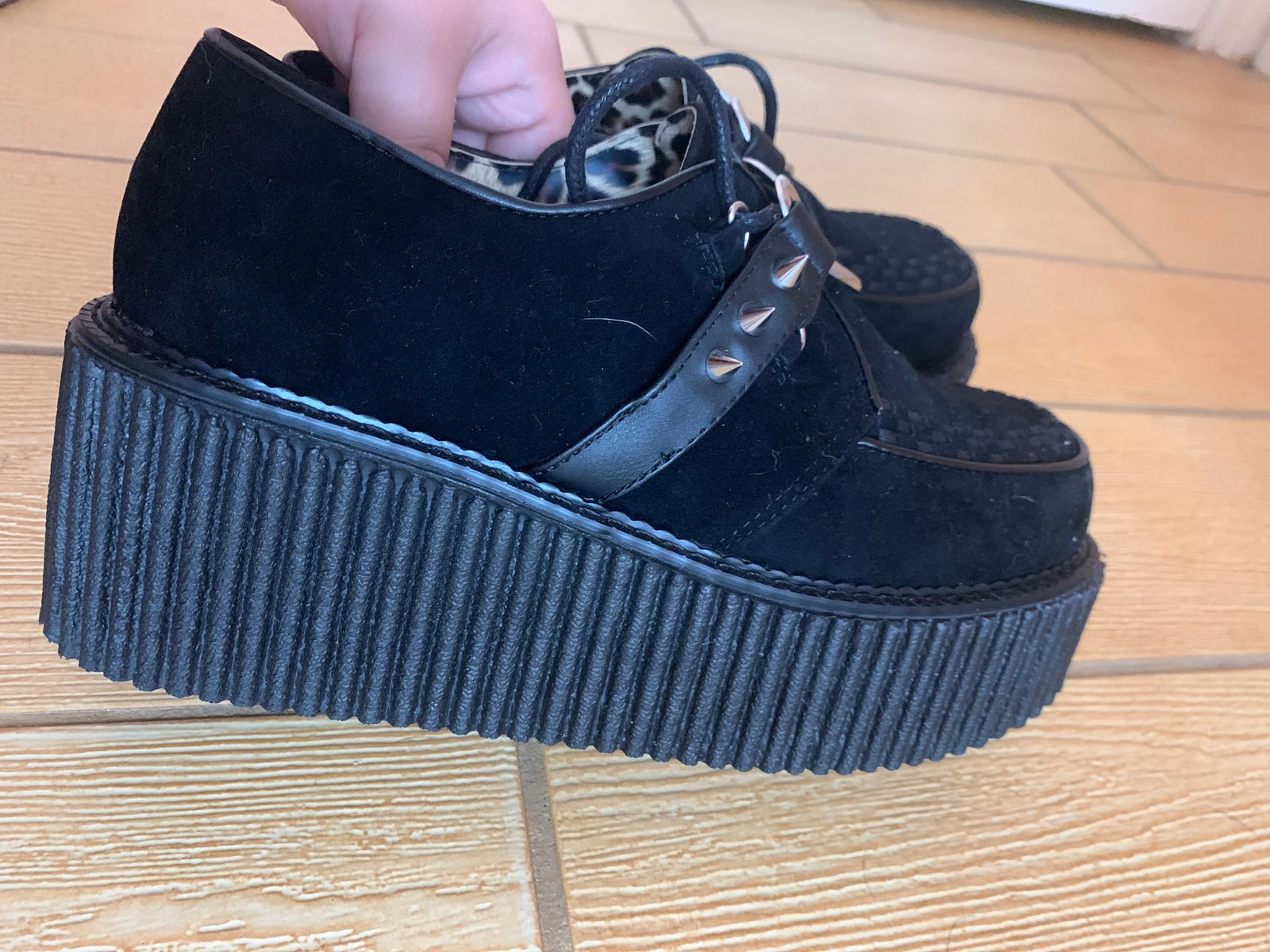 Demonia Creeper206 Creepers Black Vegan SuedeVegan Leather Demonia Cult