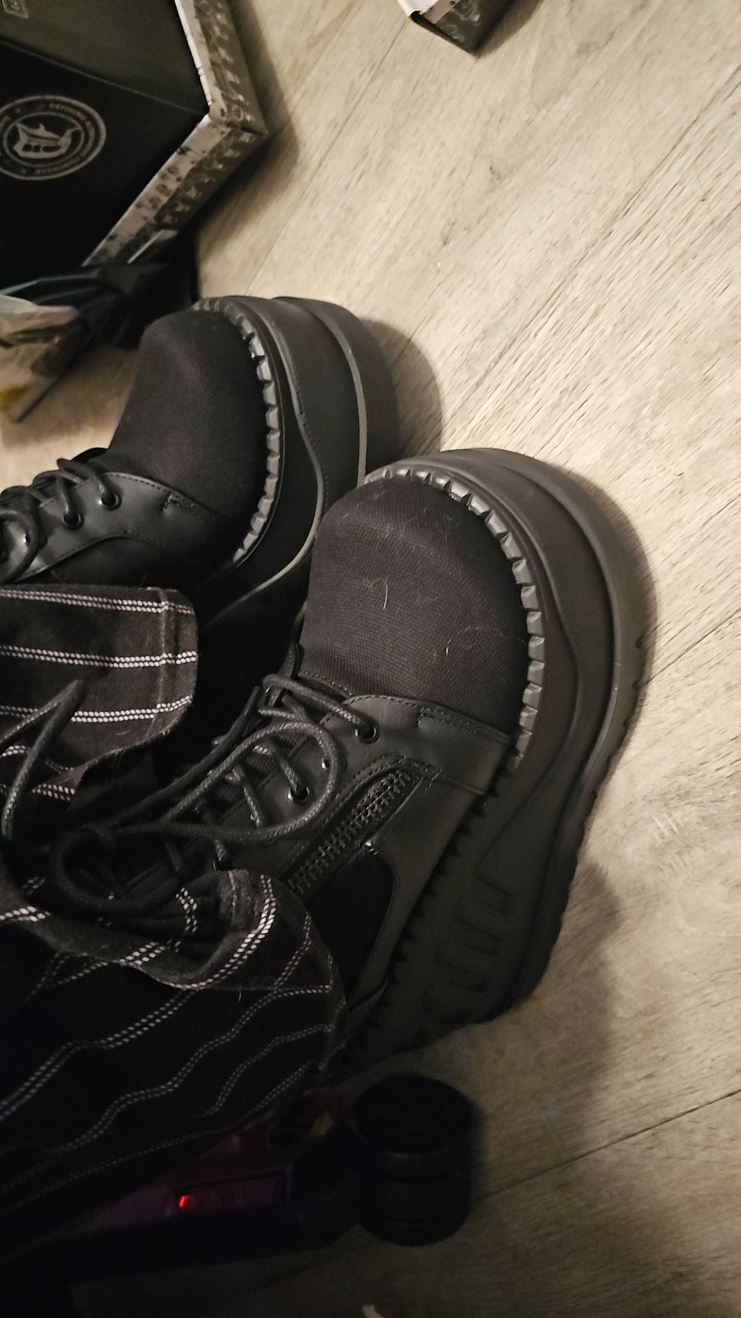 Amazon.com | Demonia STO10/BCA-VL Women's Boot, Black Canvas