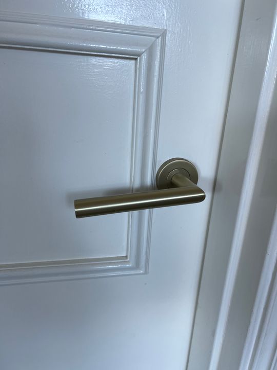 Door Handle Antique Brass yabby