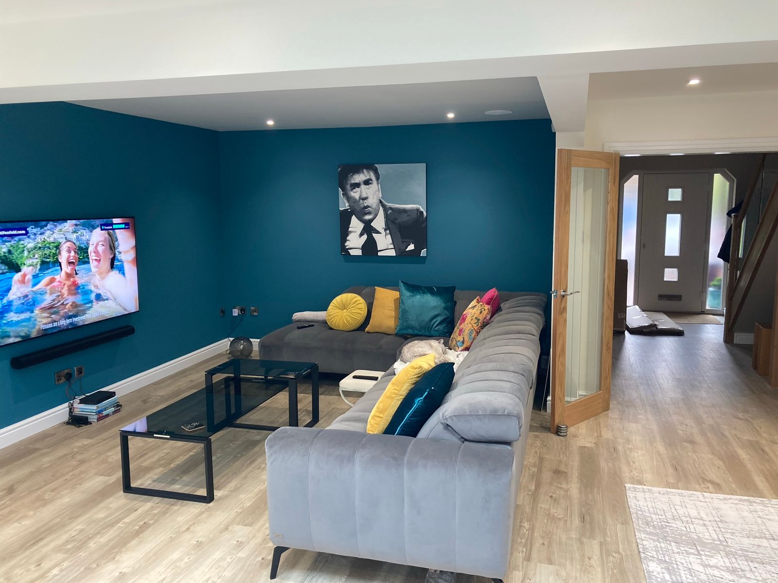 Tiva Smoked Glass Coffee Table Set