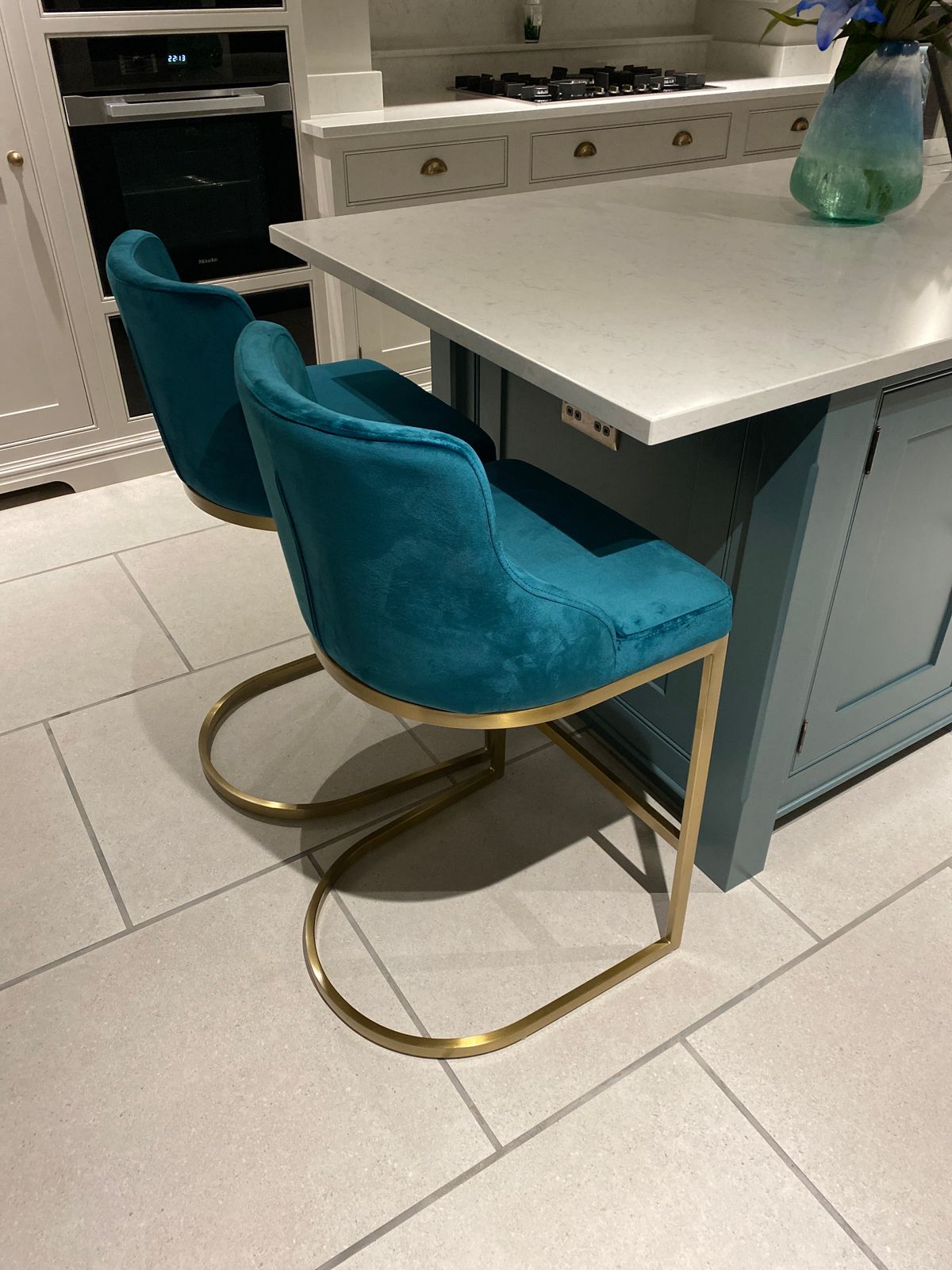 Form Stainless Steel Kitchen Island Stools with Backs