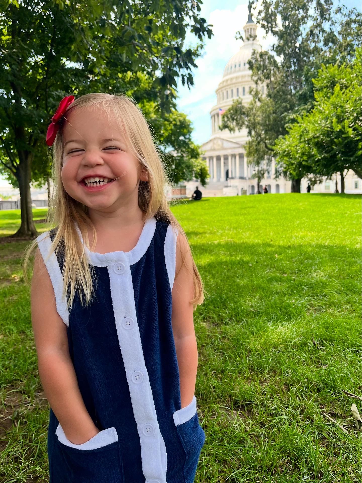 girls navy french terry sleeveless button down dress