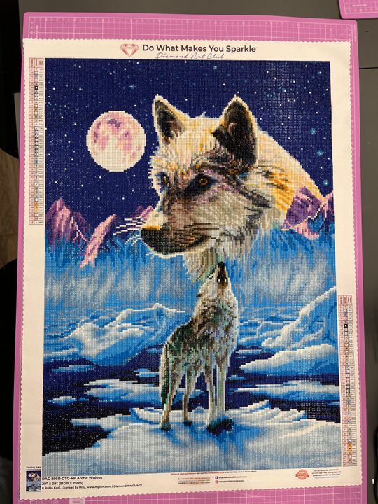 ダイヤモンドアートクラブ　Dreaming with Wolves dreaming-with-wolves-diamond-