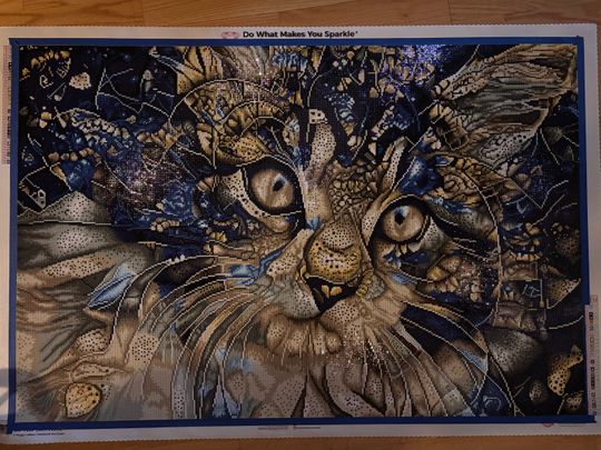 ダイヤモンドアートクラブ  Psychedelic Maine Coon Cat Psychedelic Maine Coon Cat – Diamond Art Club