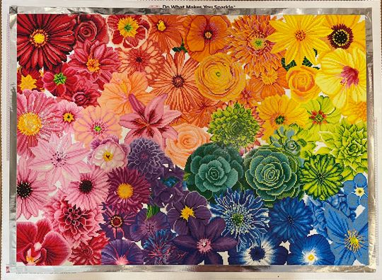 ダイヤモンドアートクラブ  DAC Rainbow Flower Power Rainbow Flower Power – Diamond Art Club