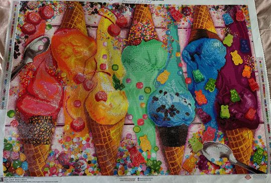 ダイヤモンドアートクラブ Ice Cream Rainbow キット Ice Cream Rainbow – Diamond Art Club