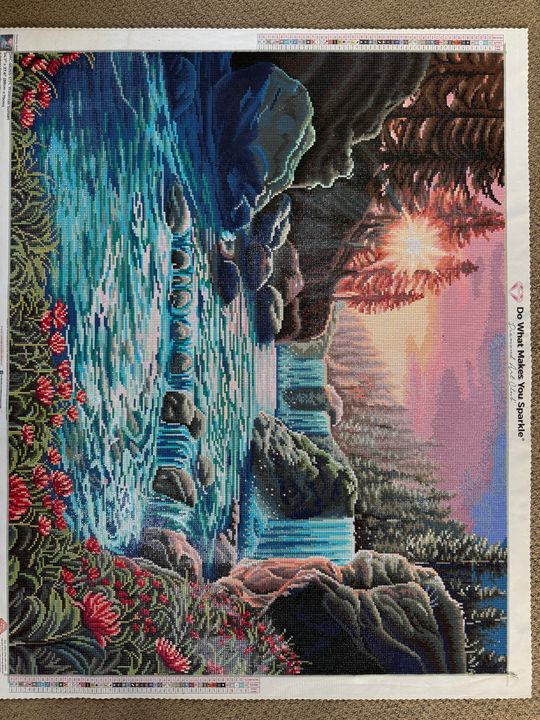 Waterfall Sunset – Diamond Art Club