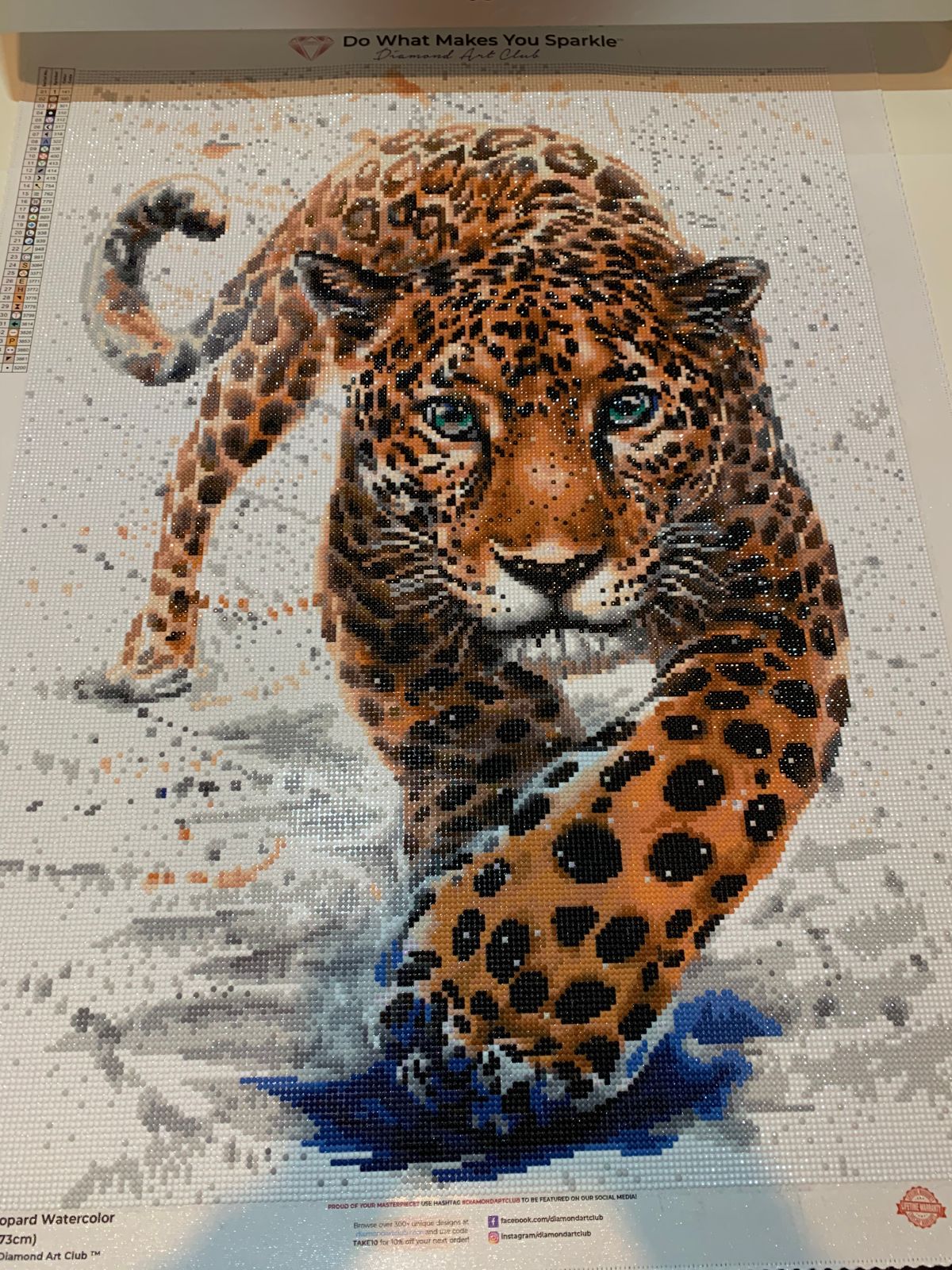Leopard Watercolor Diamond Art Club