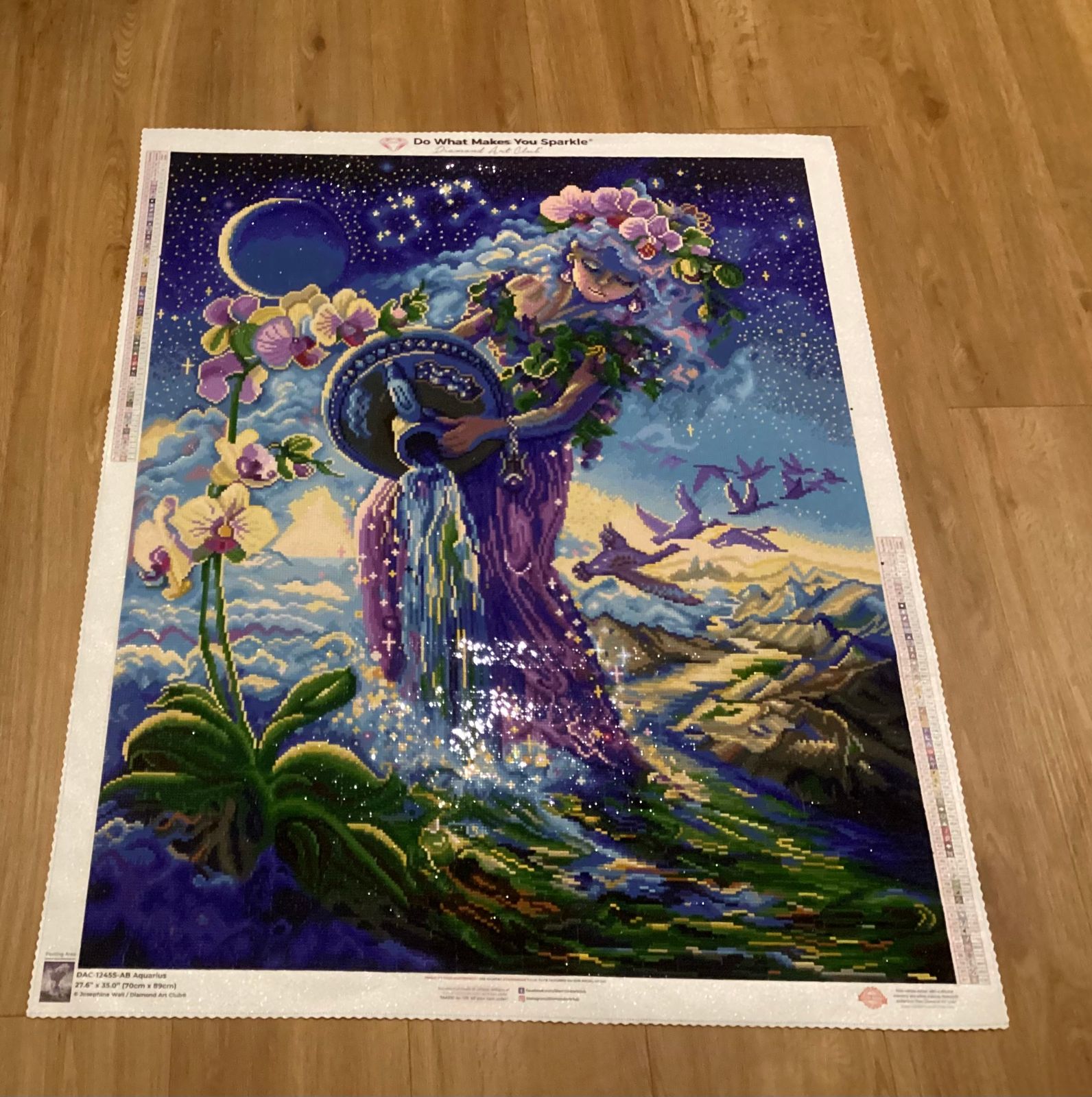 Be super Aquarius by Josephine Wall Diamond Art Club www