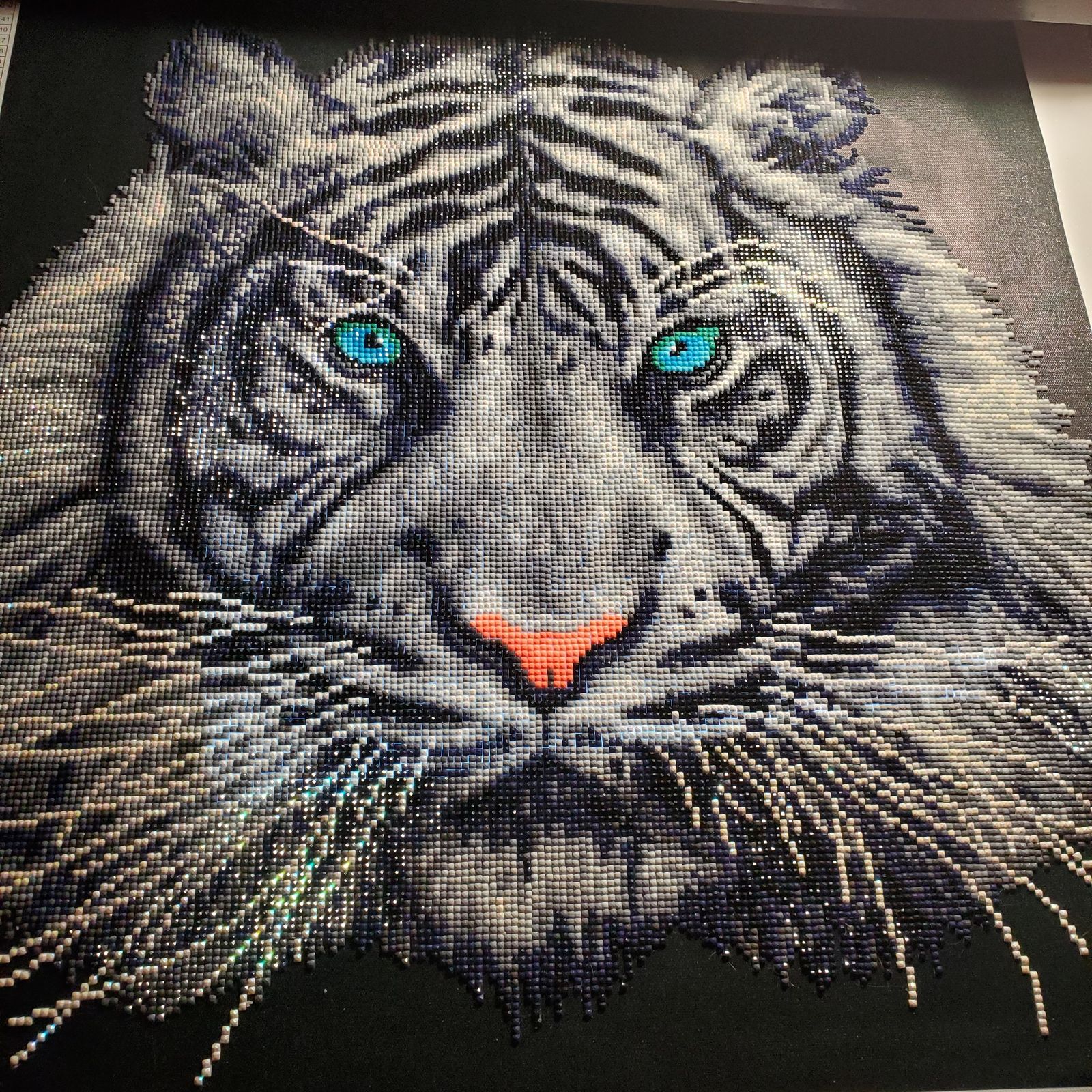 White Tiger Diamond Art Painting | Diamond Art Club