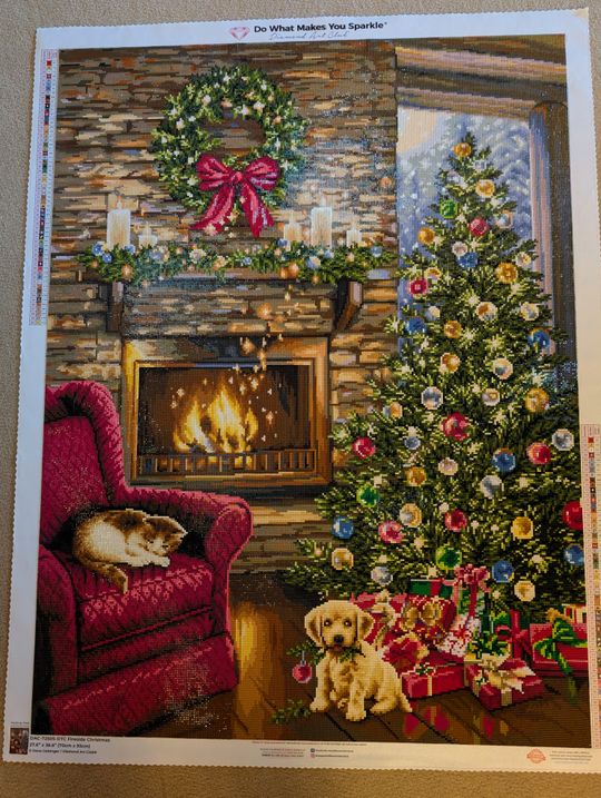 ダイヤモンドアートクラブ Fireside Christmas Fireside Christmas – Diamond Art Club