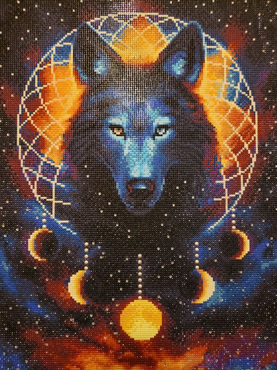 Dreamcatcher Wolf – Diamond Art Club